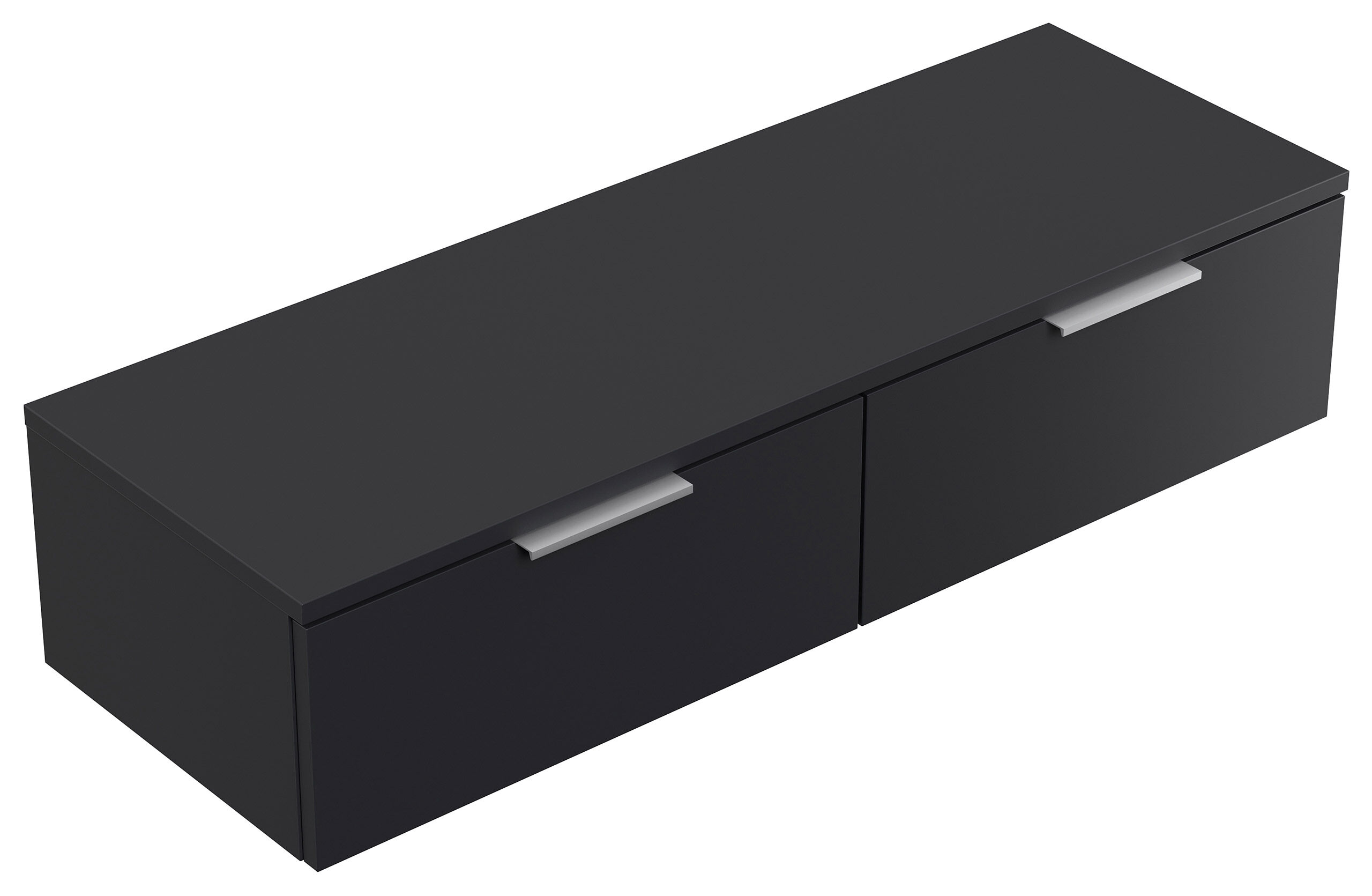 Hängekonsole Urban Slimline 2 Schubladen Softclose Grafit