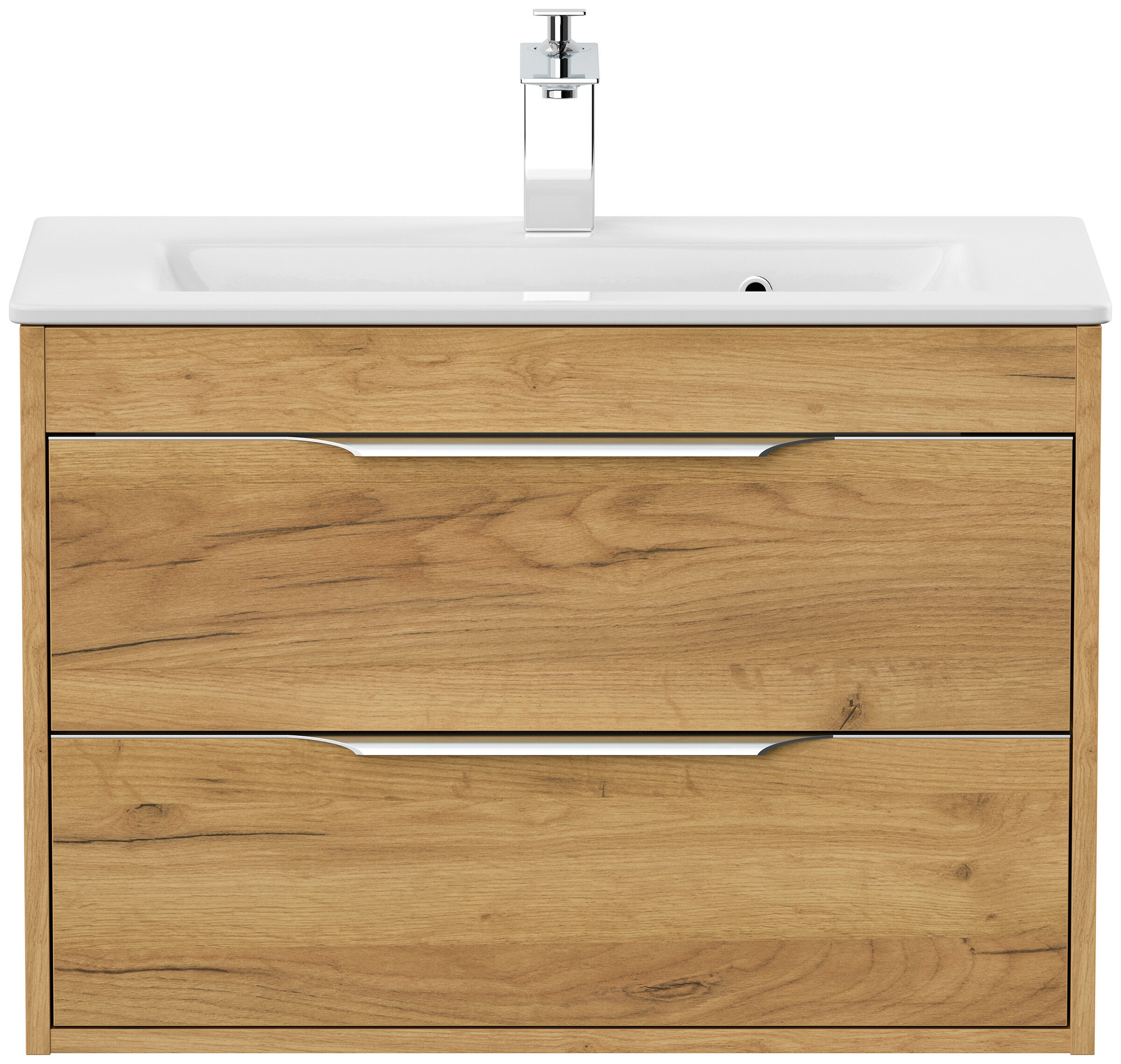 Badmöbel Elements 80 Slimline SoftClose eiche gold