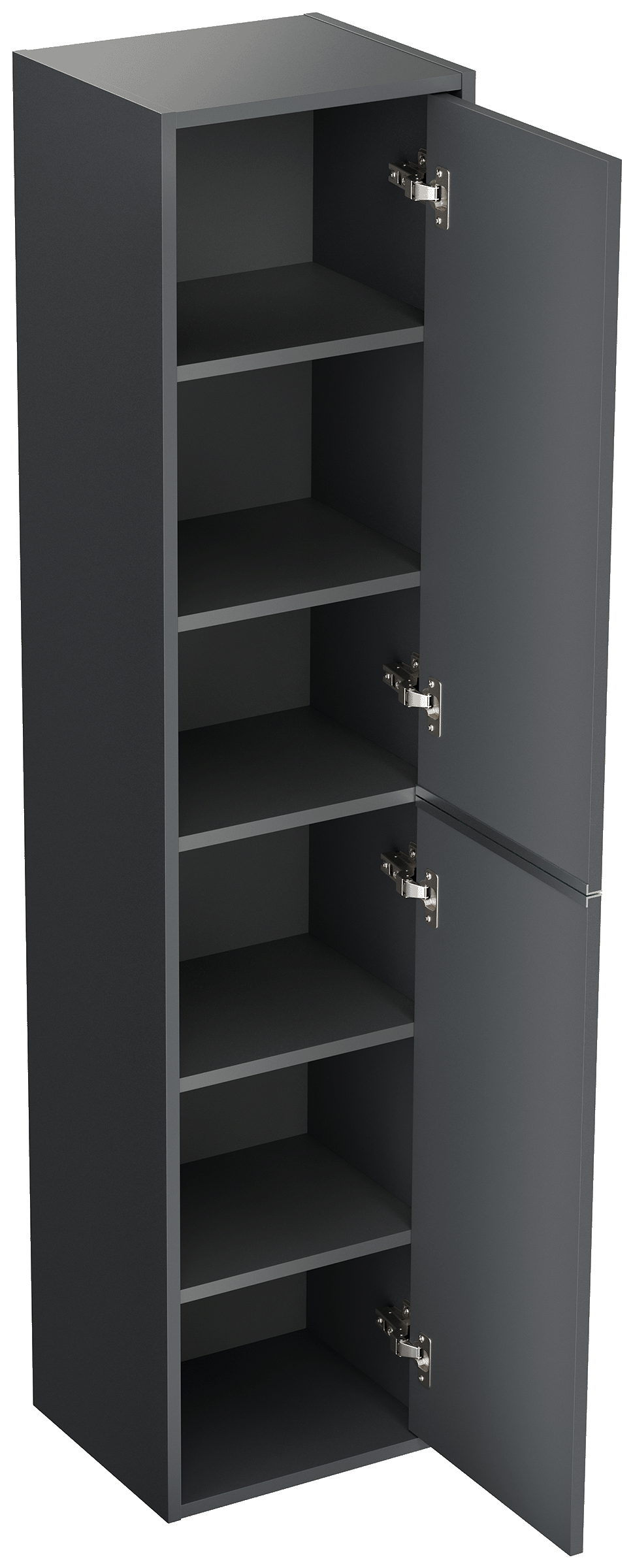 Hochschrank Elements 35x150cm Softclose Türen grafit