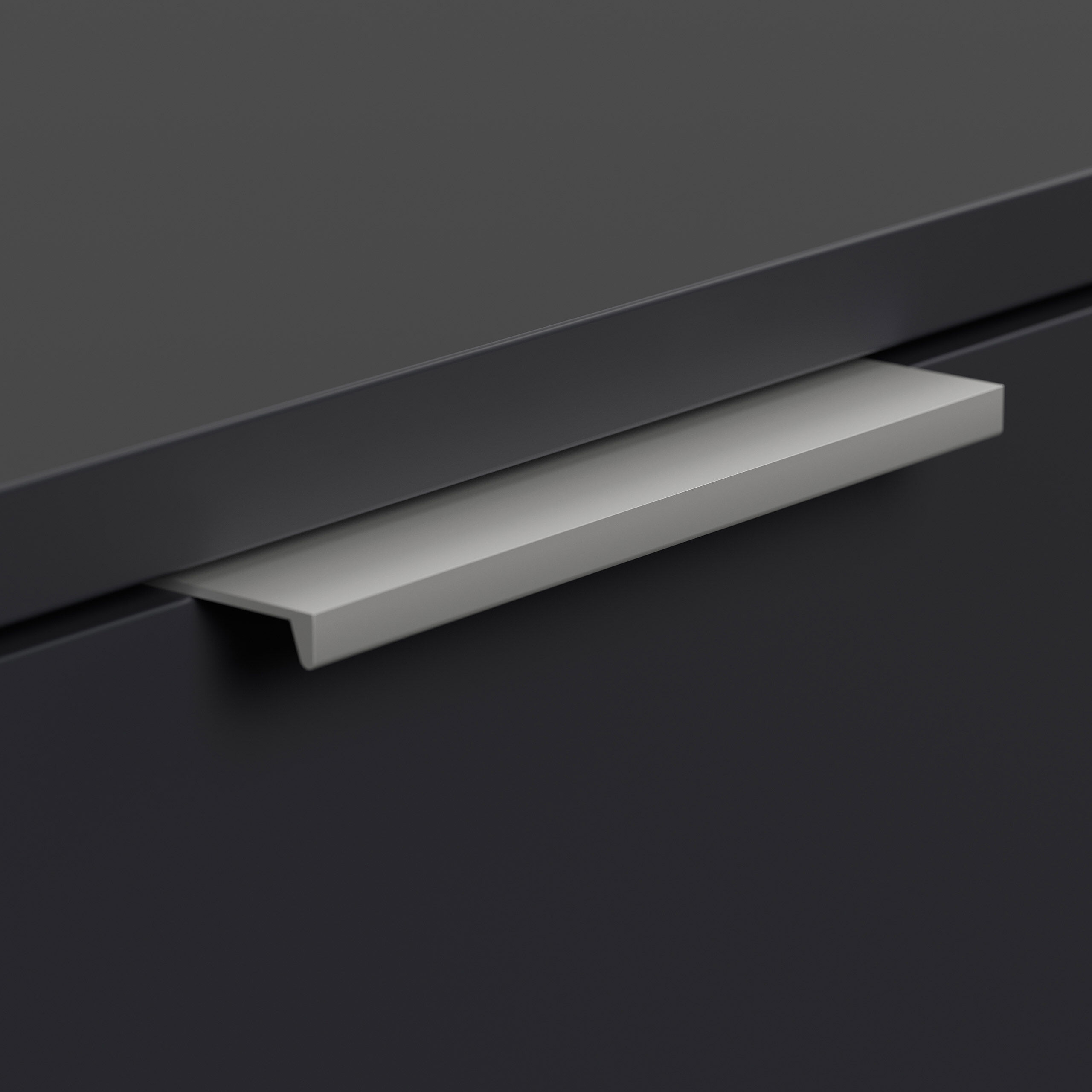 Hängekonsole Urban Slimline 2 Schubladen Softclose Grafit