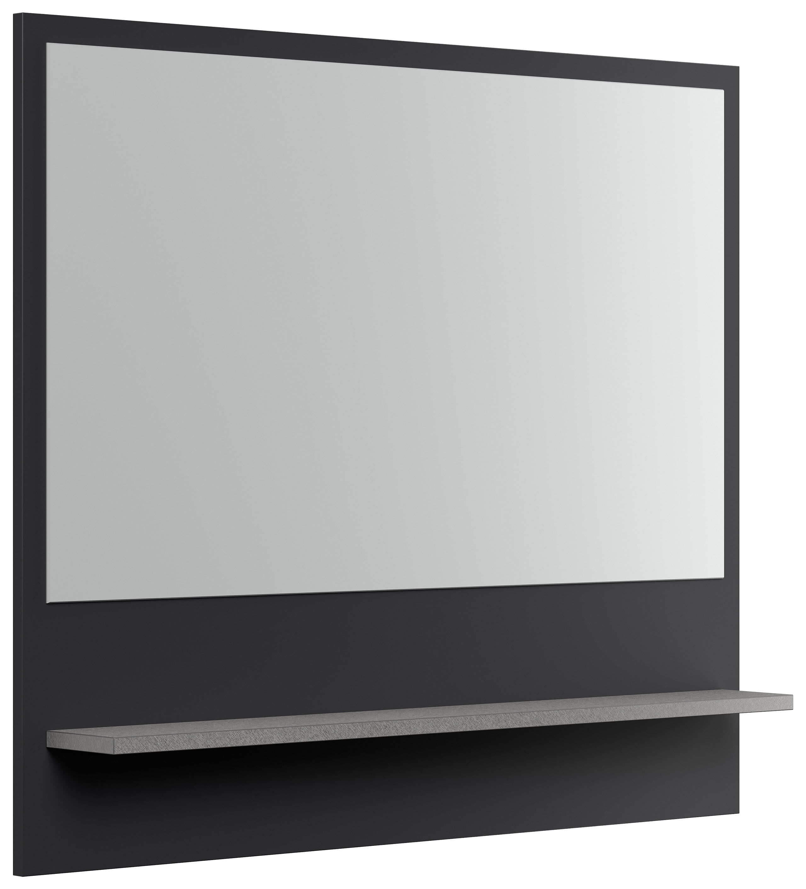 Flurmöbel-Set Terra 3 tlg Paneel Softclose Konsole Spiegel 6 Paar Asche