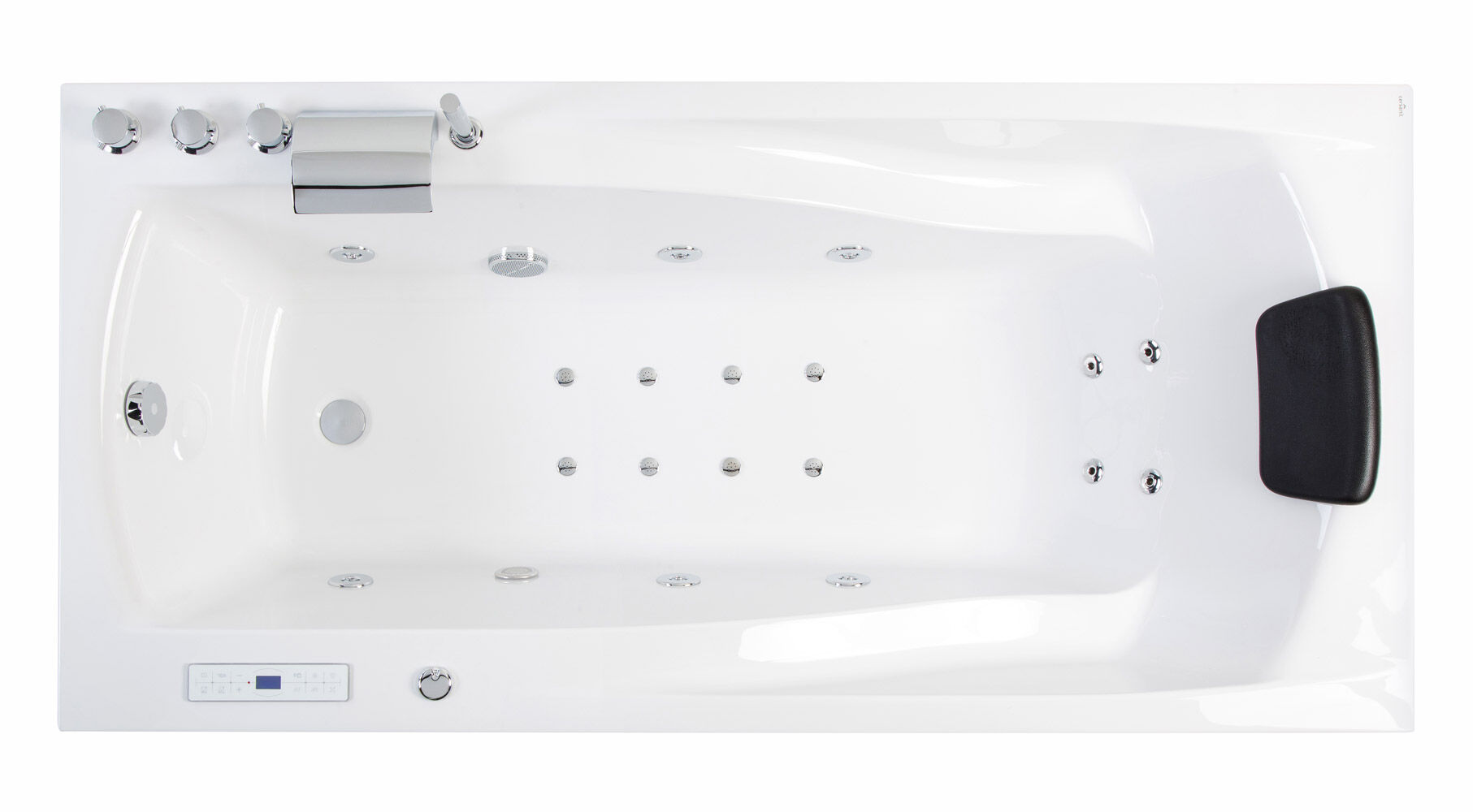 Rechteck Whirlpool Centauri 180x85 rechts Made in Germany 18 Düsen ohne Armatur