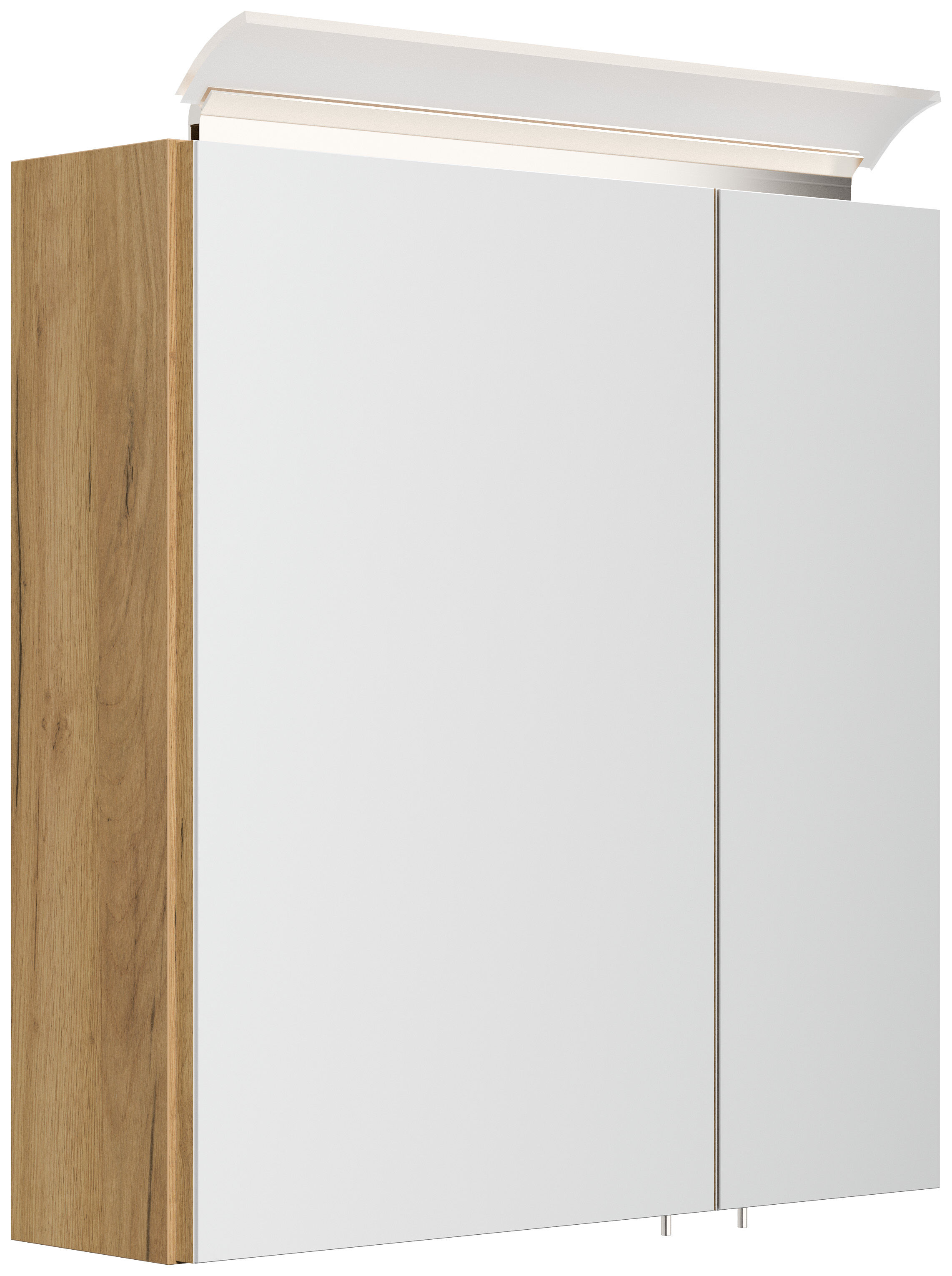 Badmöbelset Taifun 150cm 5tlg mit 2x Spiegelschrank & 2x Seitenschrank eiche