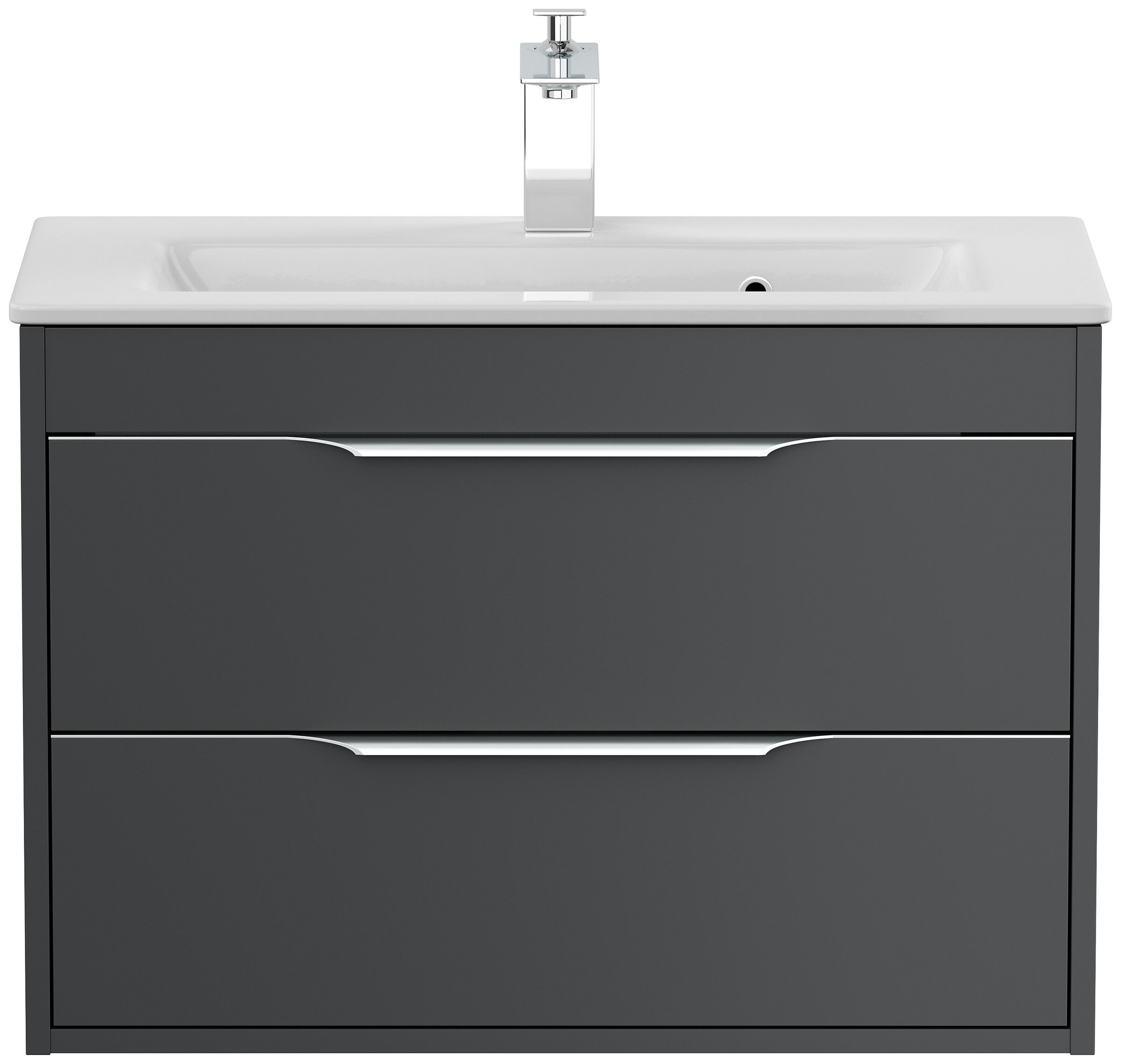 Badmöbel Elements 80 Slimline SoftClose grafit