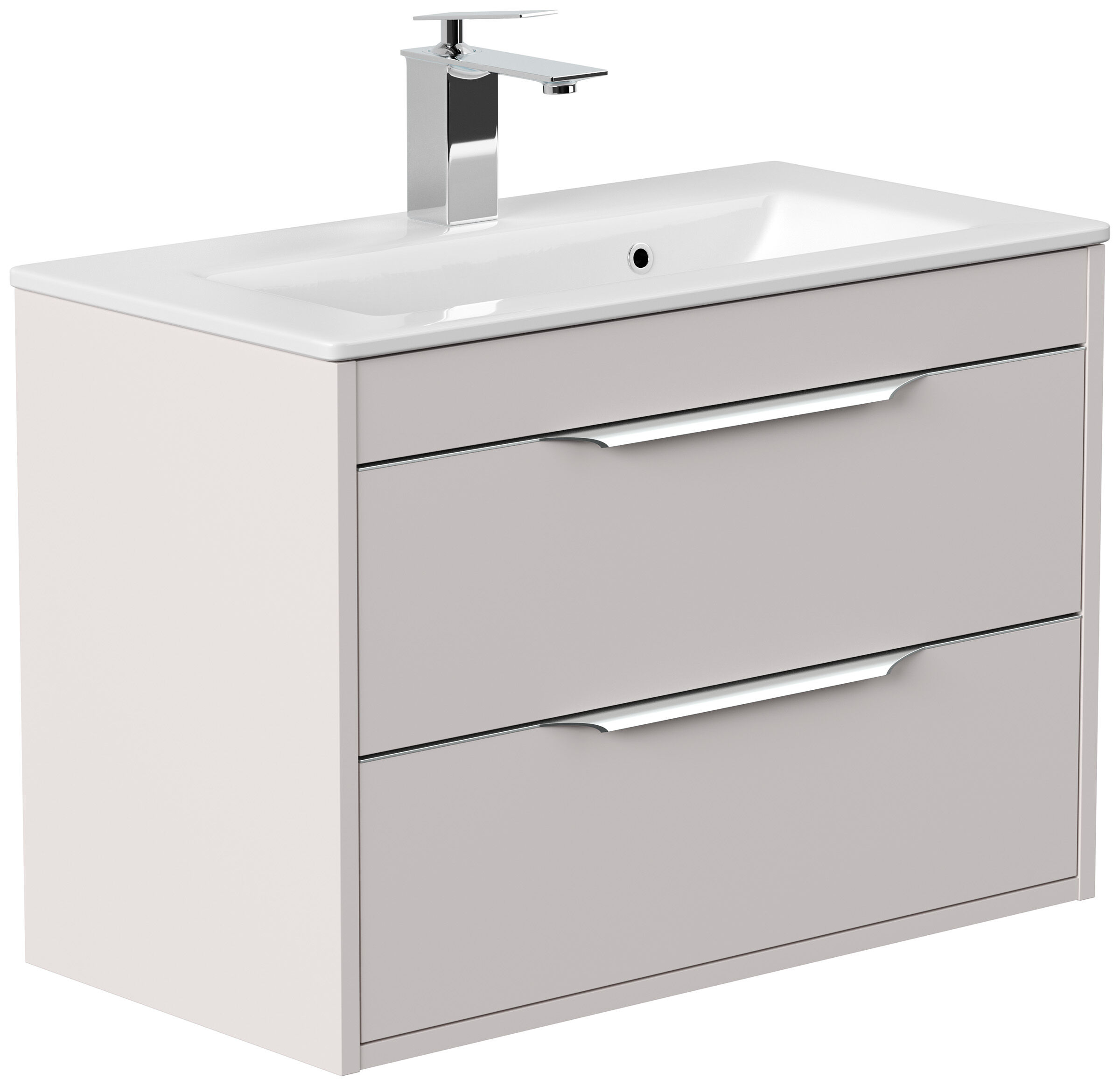 Badmöbel Elements 80 Slimline SoftClose kaschmir