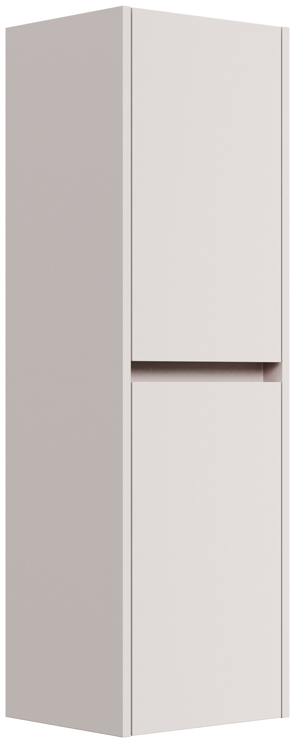 Badezimmer Hochschrank 112cm Softclose Taifun zur Wandmontage kaschmir