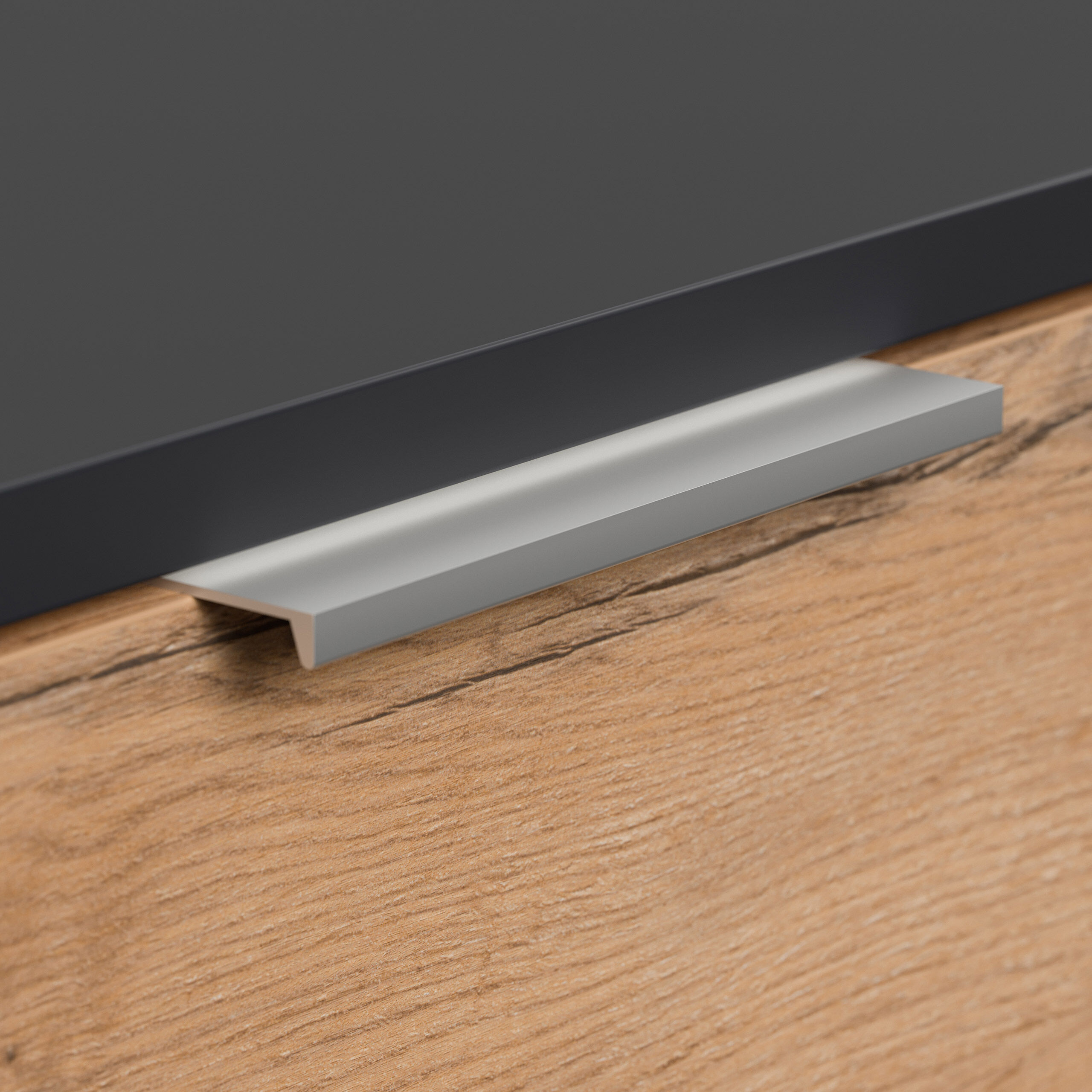 Design Hängekonsole Sideboard Urban Slimline 4 Softeinzüge lackiert Creme-Grafit