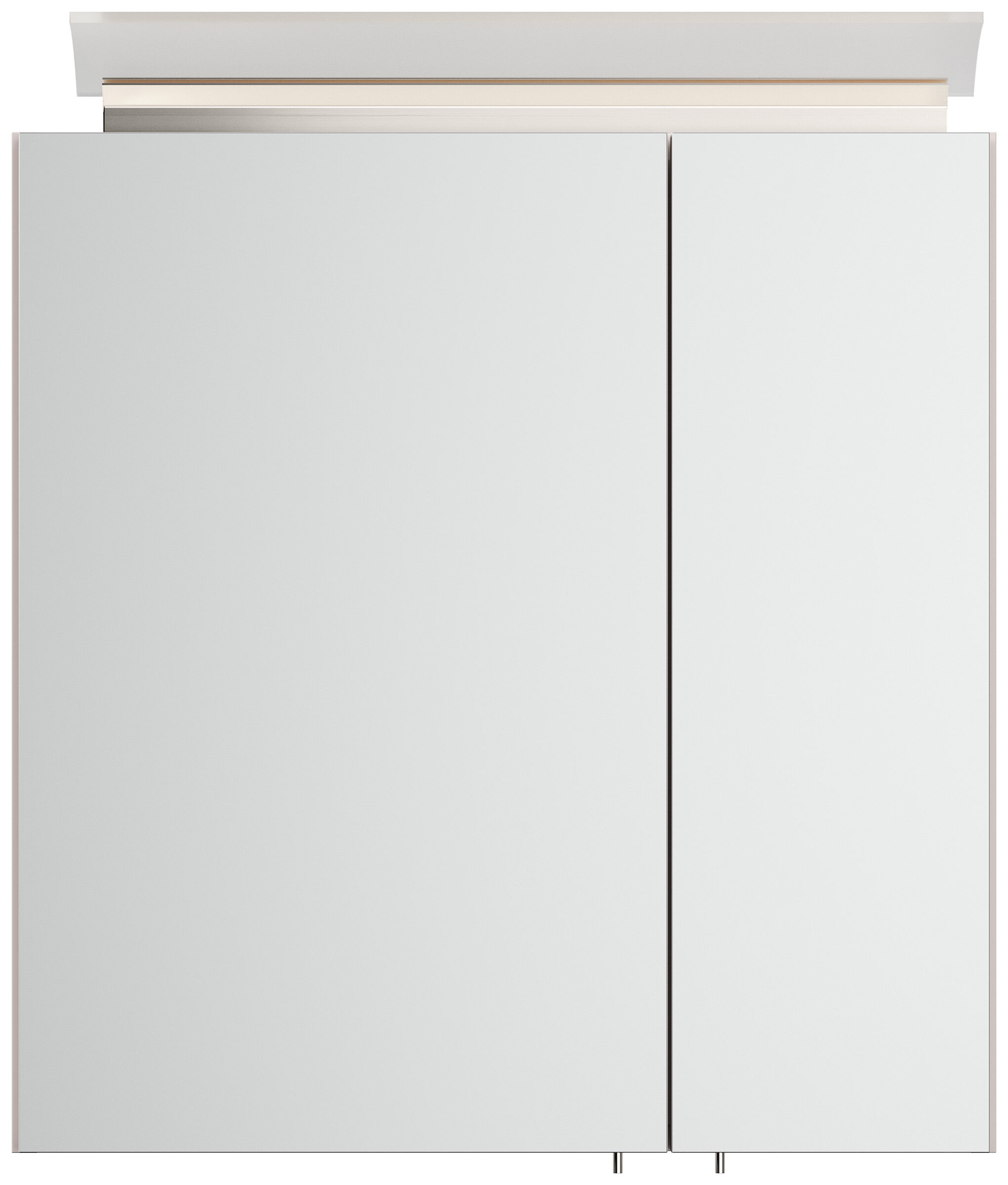 Spiegelschrank 60cm inkl. Design LED-Lampe und Glasböden eiche gold