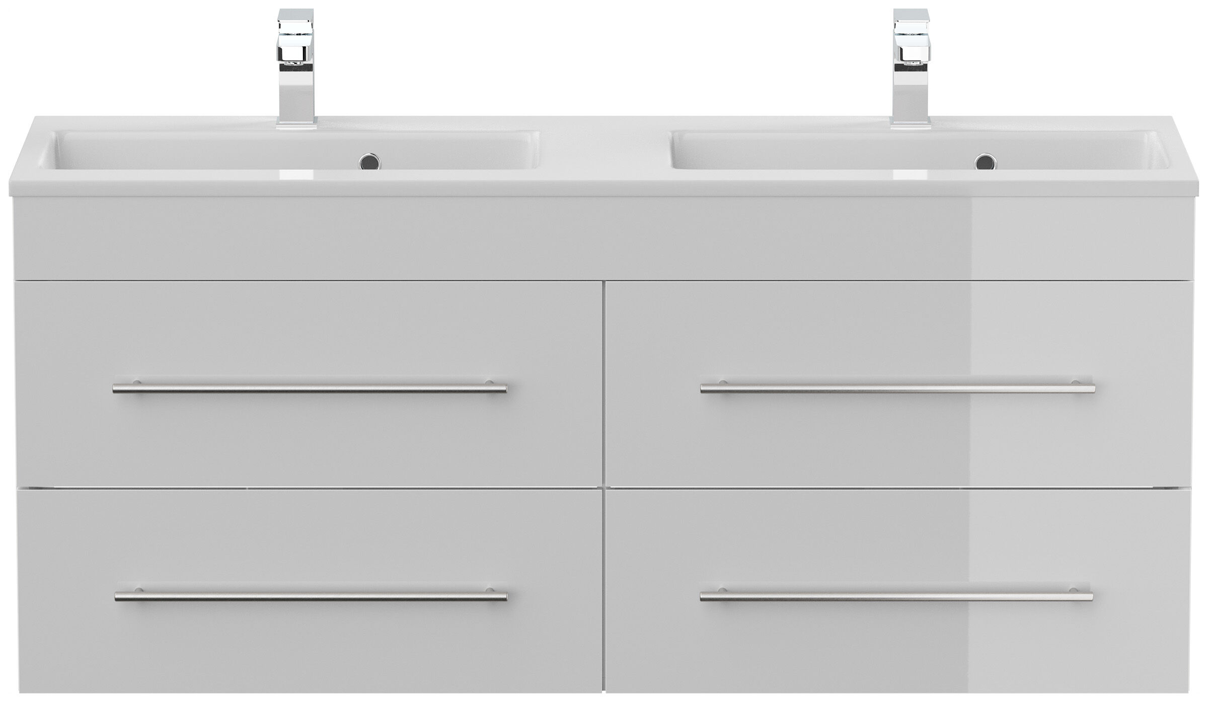 Badmöbel Firenze 140 SoftClose weiss hochglanz