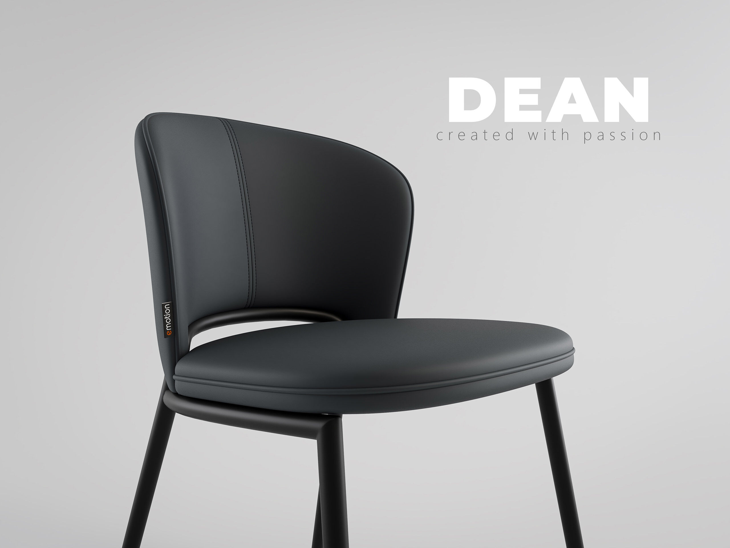 2er Set Esszimmerstuhl Design Küchenstuhl Dean Kunstleder creme Metallbeine
