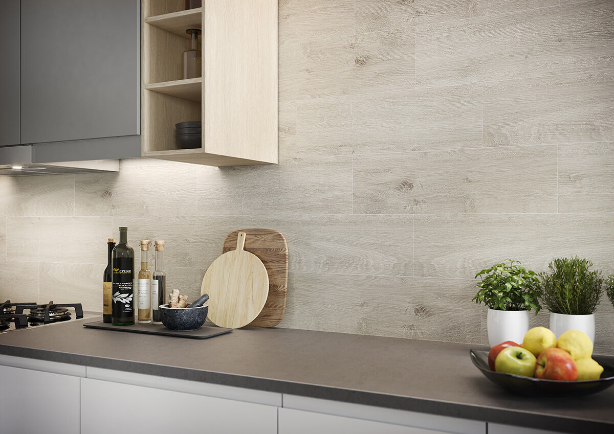 Bodenfliesen Finwood 20x60 cm braun