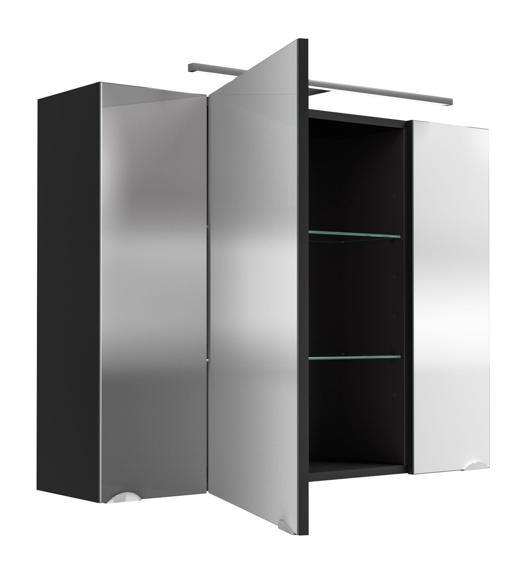Spiegelschrank 90cm Grafit