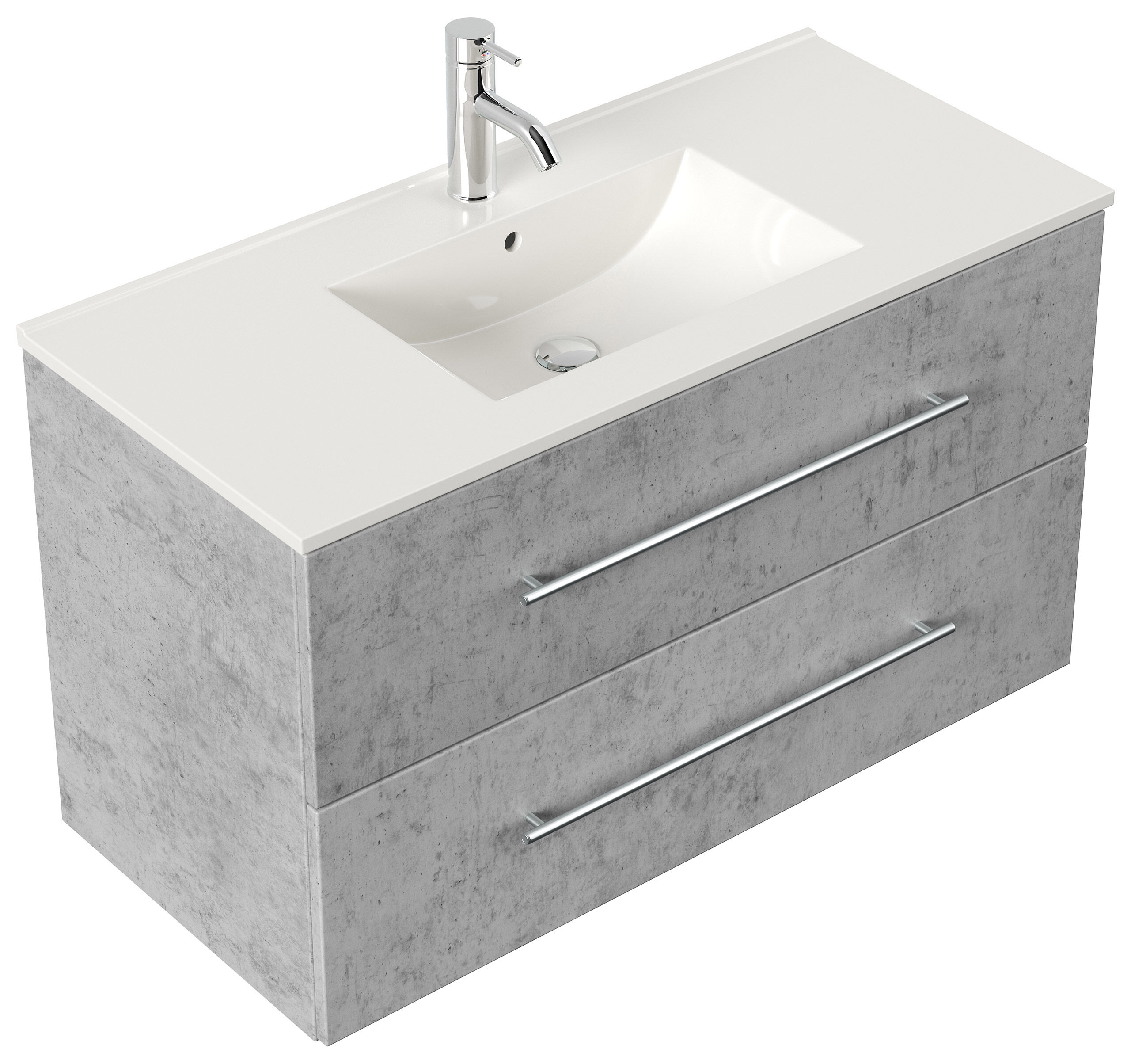 Badmöbel Firenze 100 SoftClose weiss hochglanz