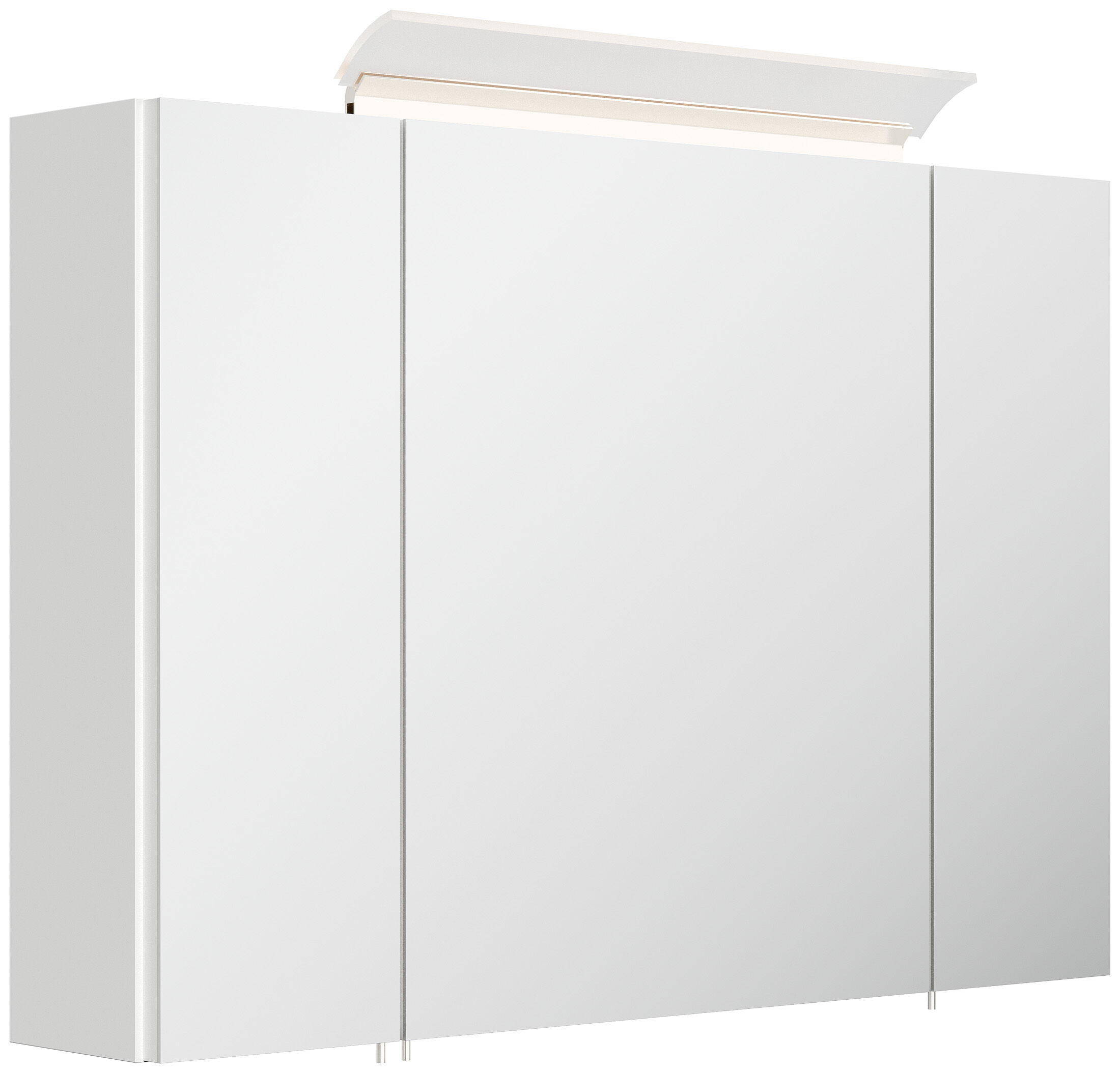 Badmöbel Set Firenze 90 3tlg. Spiegelschrank & Hochschrank weiß hochglanz