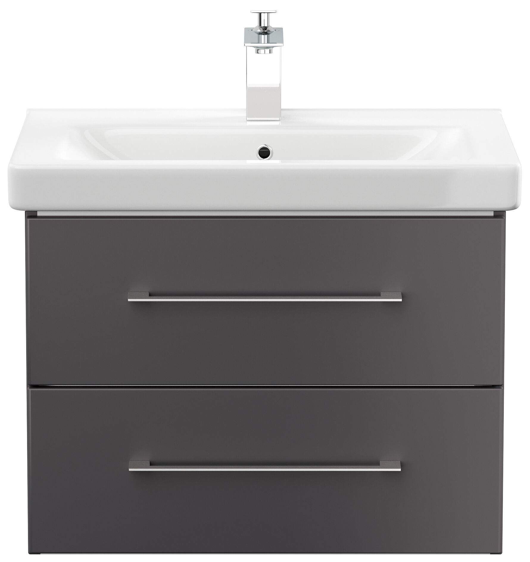 Badmöbel City  65cm mit V&B Subway 2.0 Waschbecken SoftClose eiche hell