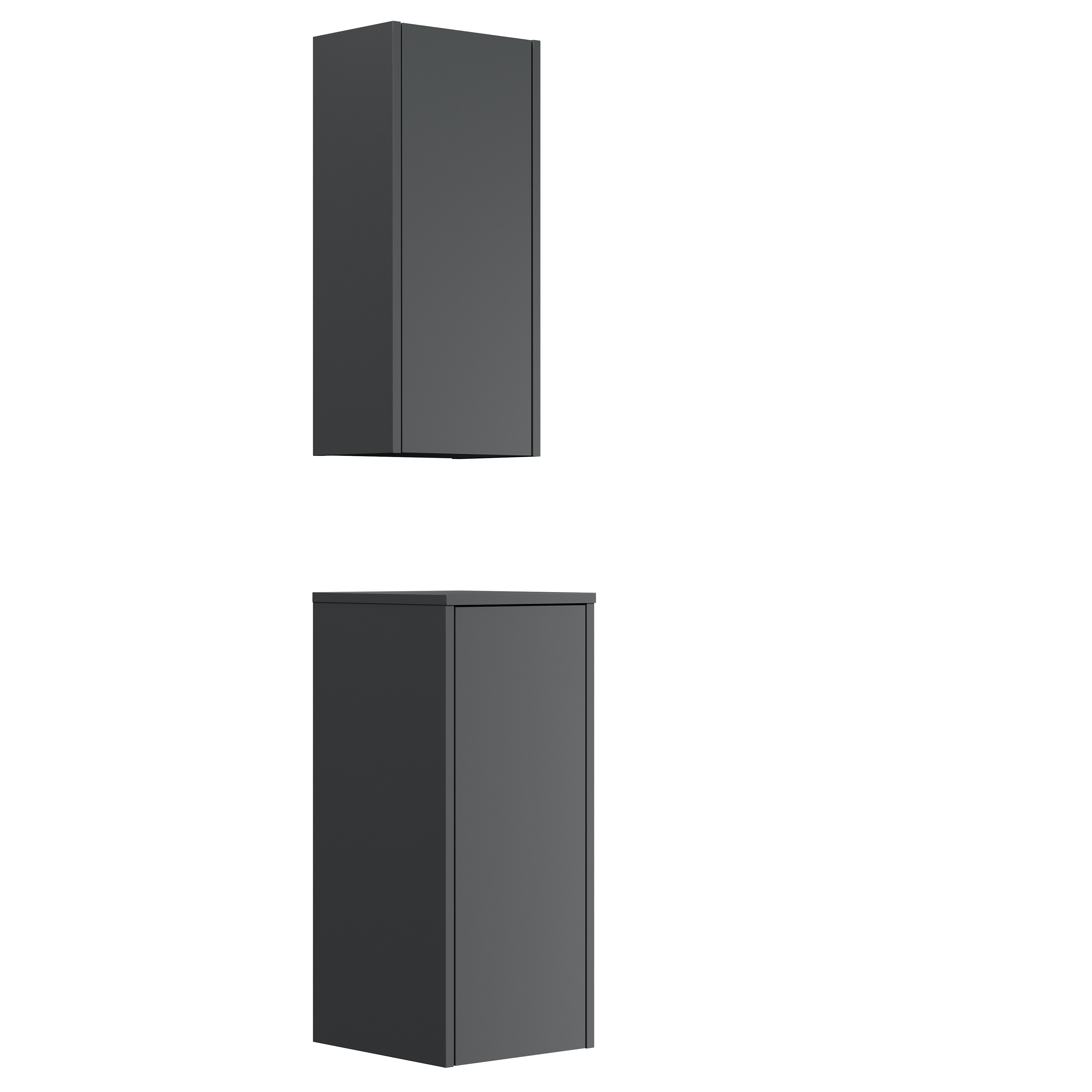 Badschrank 2er Set Taifun zur Wandmontage grafit