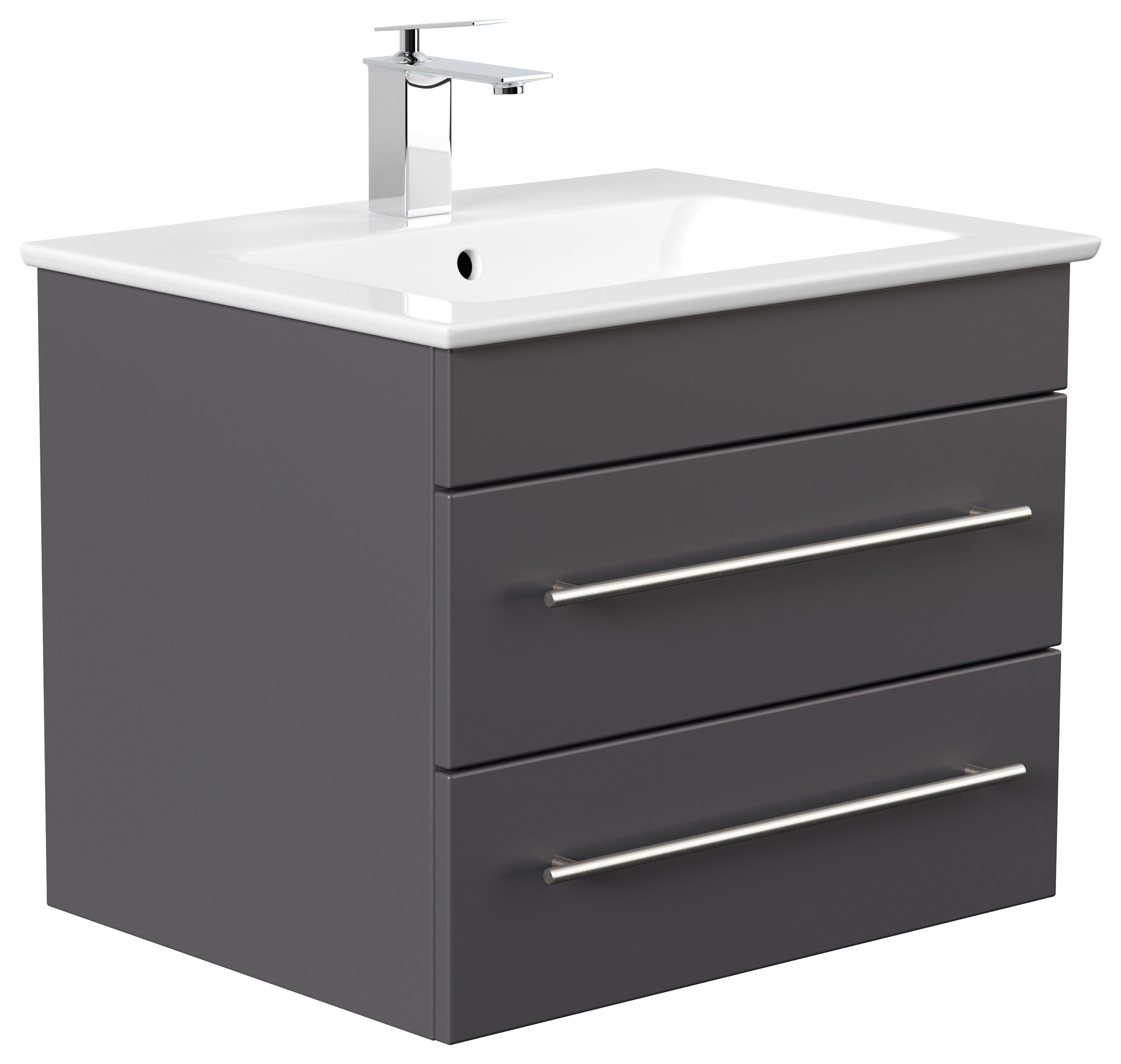 Badmöbel mit Villeroy & Boch Venticello Waschbecken 65 cm anthrazit