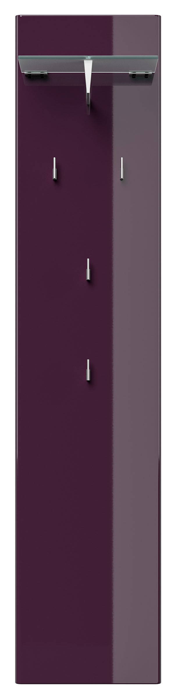 Garderobe Emotion 4 Haken & Hutablage 35x160 cm Eiche