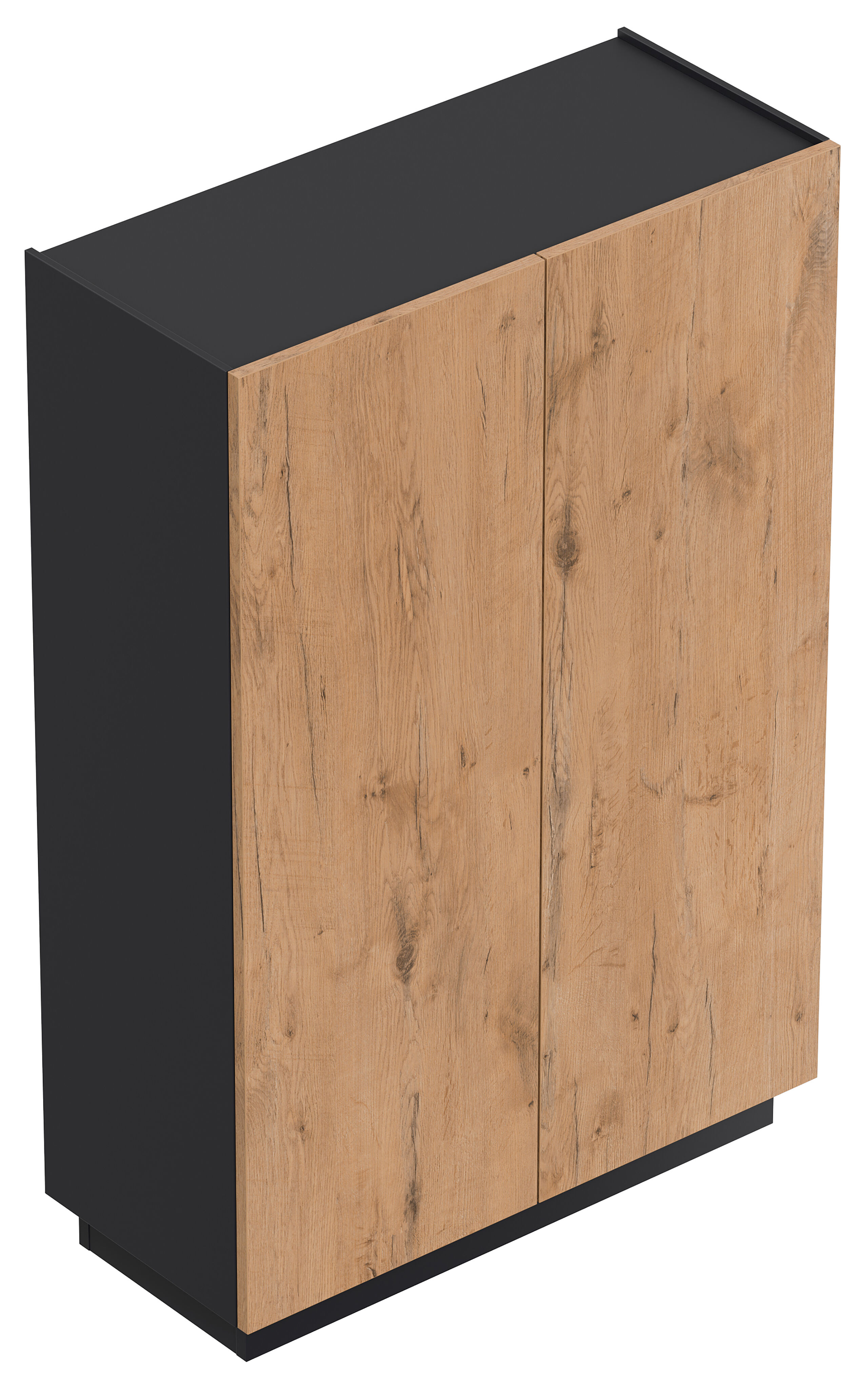 Sideboard Schuhschrank Alius-M 2 Türen Asche