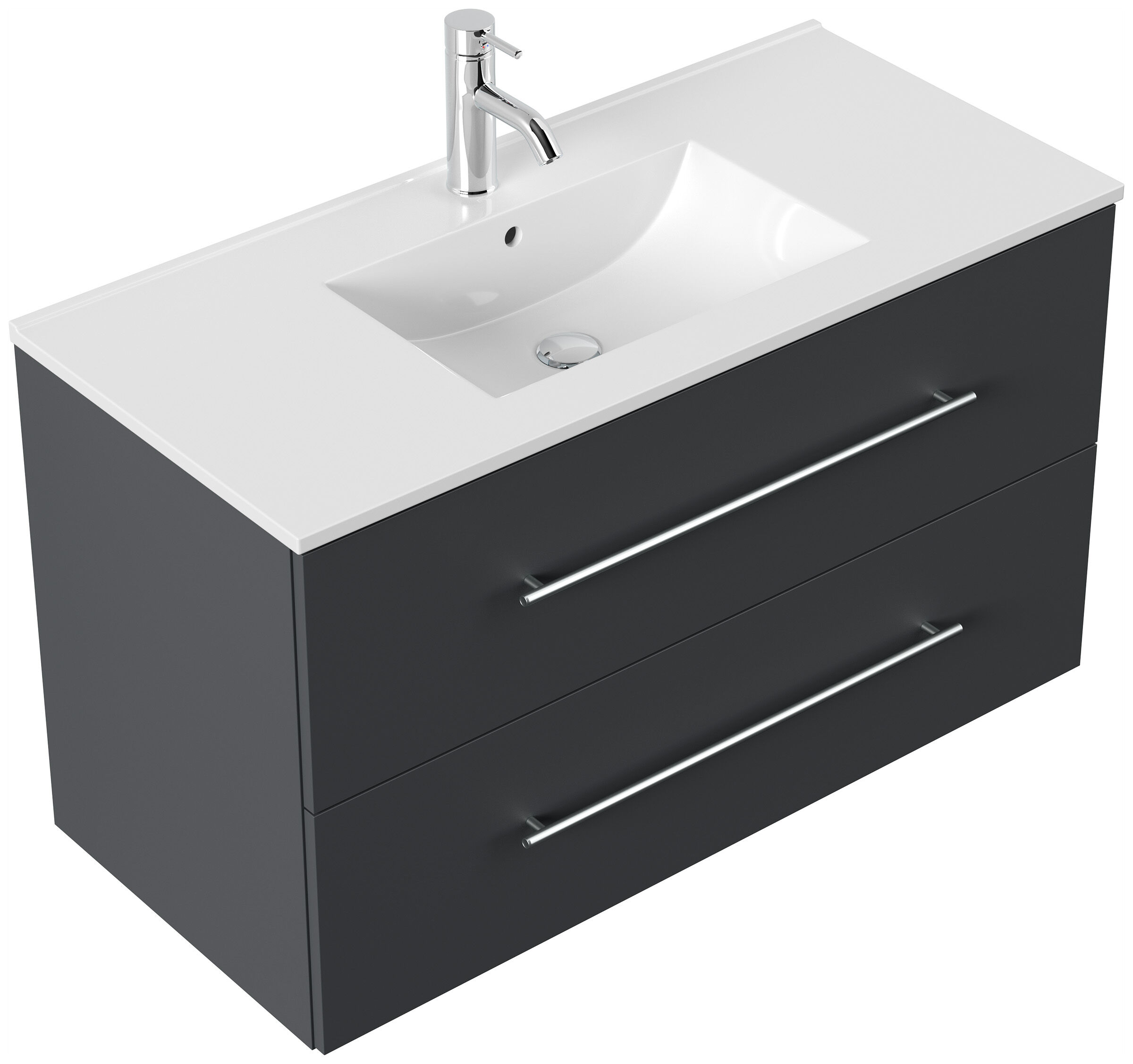 Badmöbel Firenze 100 SoftClose weiss hochglanz