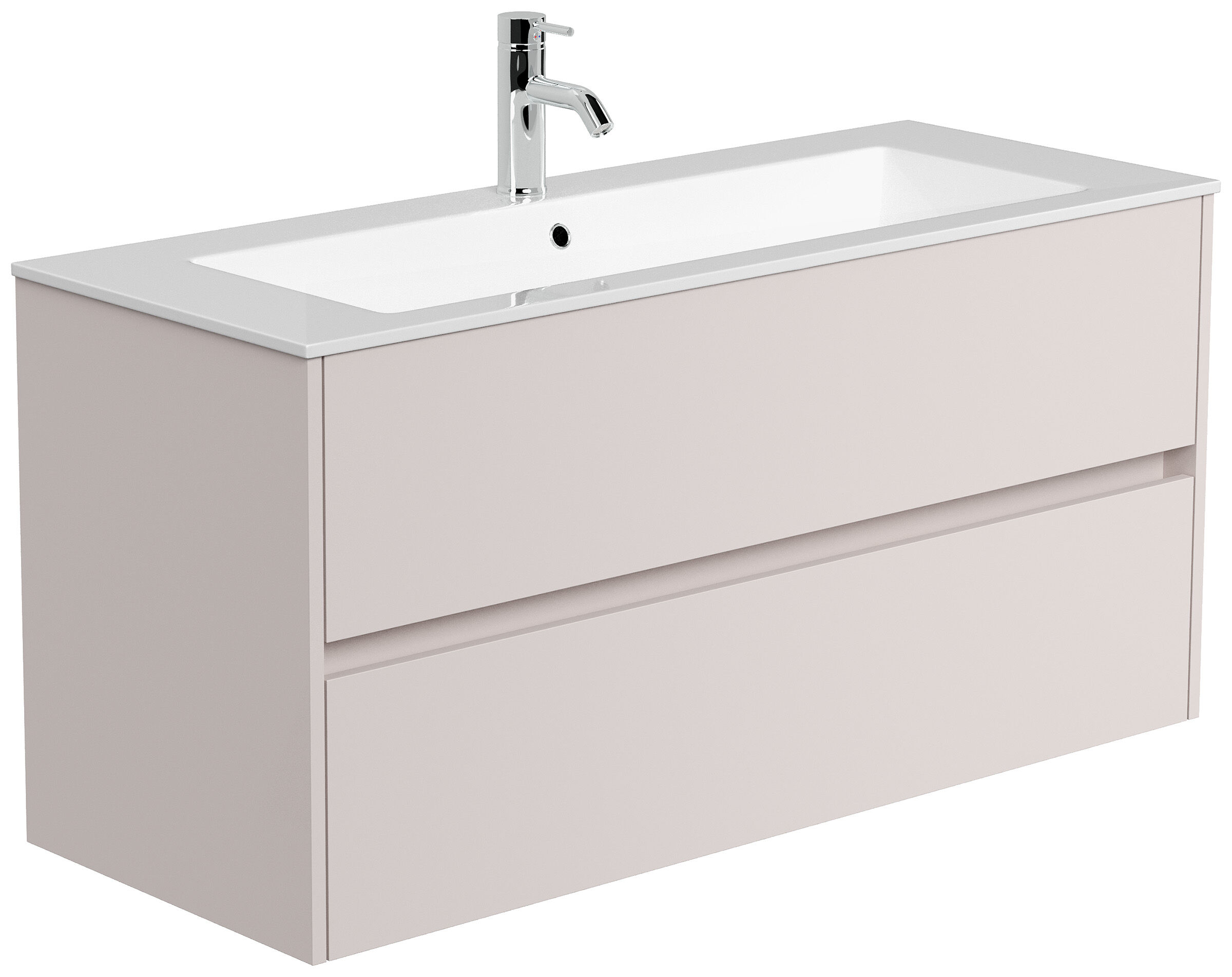 Badmöbel Taifun & Waschtisch 120 cm 2 Greifraum SoftClose Auszüge Kaschmir