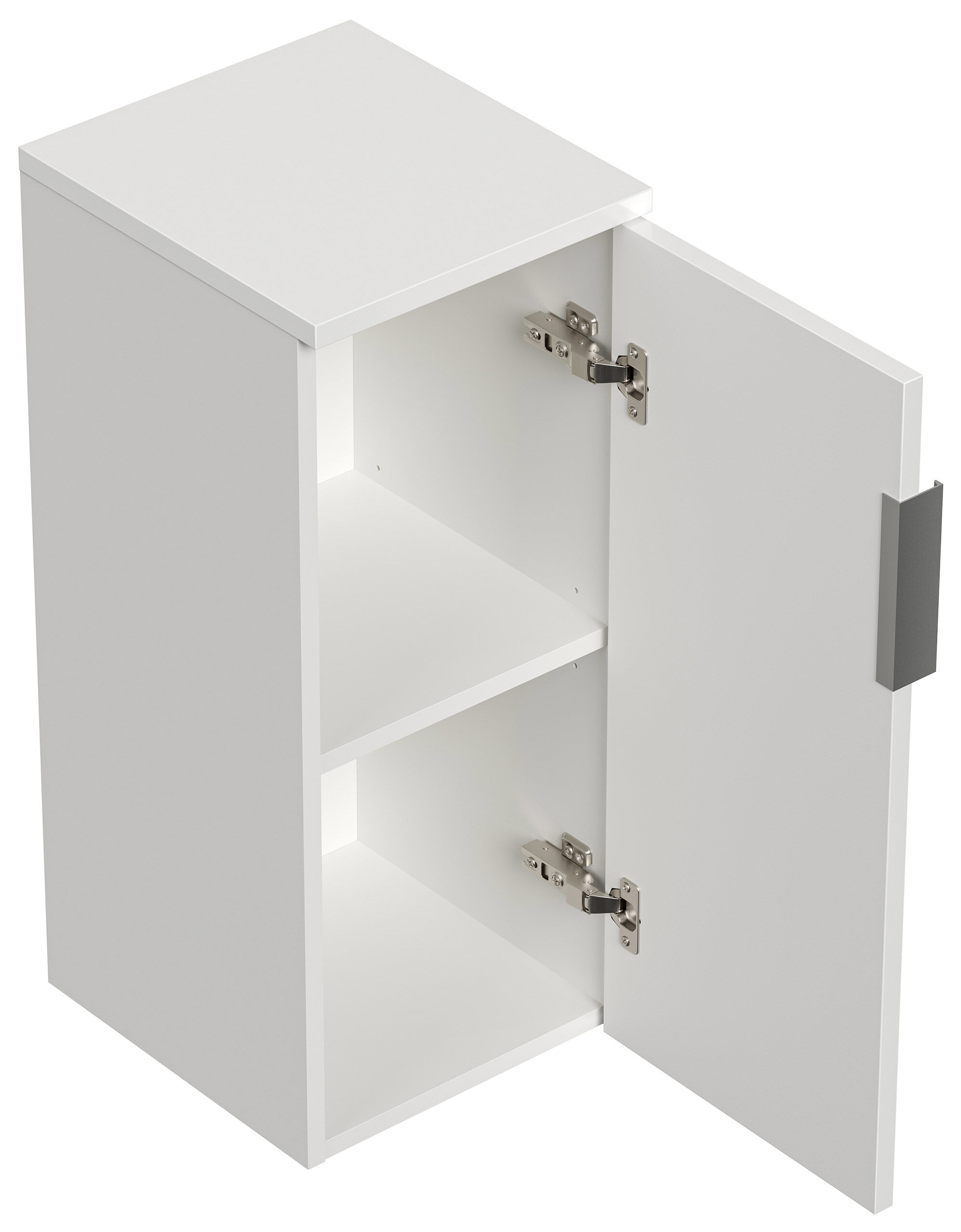 Badschrank 2er Set Vega zur Wandmontage Weiss Hgl / Weiss Matt