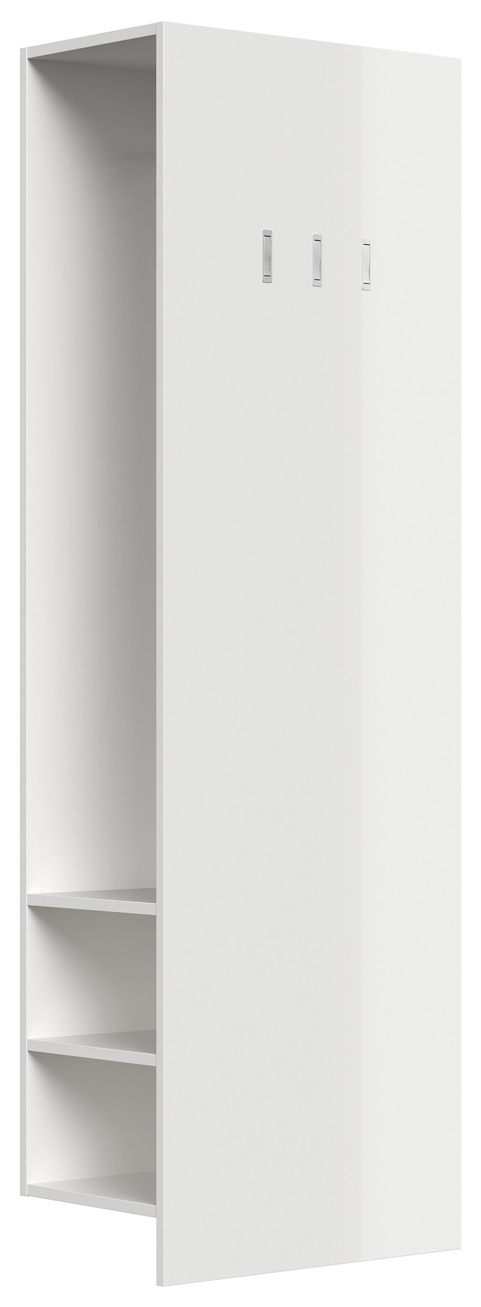 Garderobe Set Atrio 3tlg 42 Paar Schuhschrank Spiegel lackiert Weiß Hgl