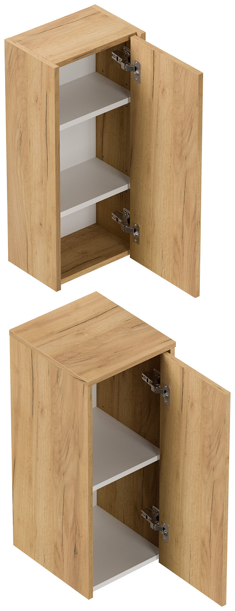 Badschrank 2er Set Taifun zur Wandmontage grafit