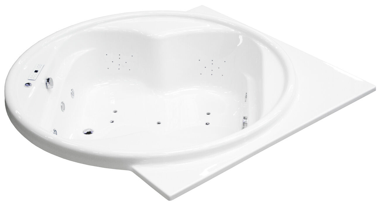 Eck Whirlpool Saturn 225x182x59 Made in Germany 22 Massagedüsen mit Armatur