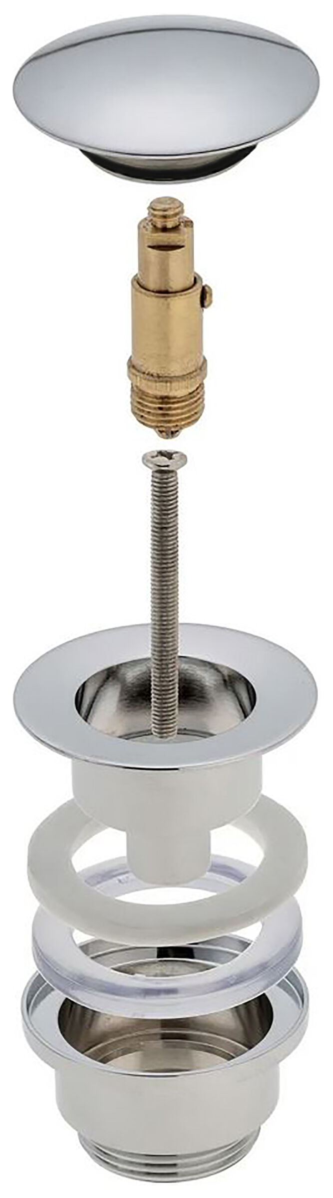 2x Magnolia Pop-Up Ablaufventil - Messing verchromt