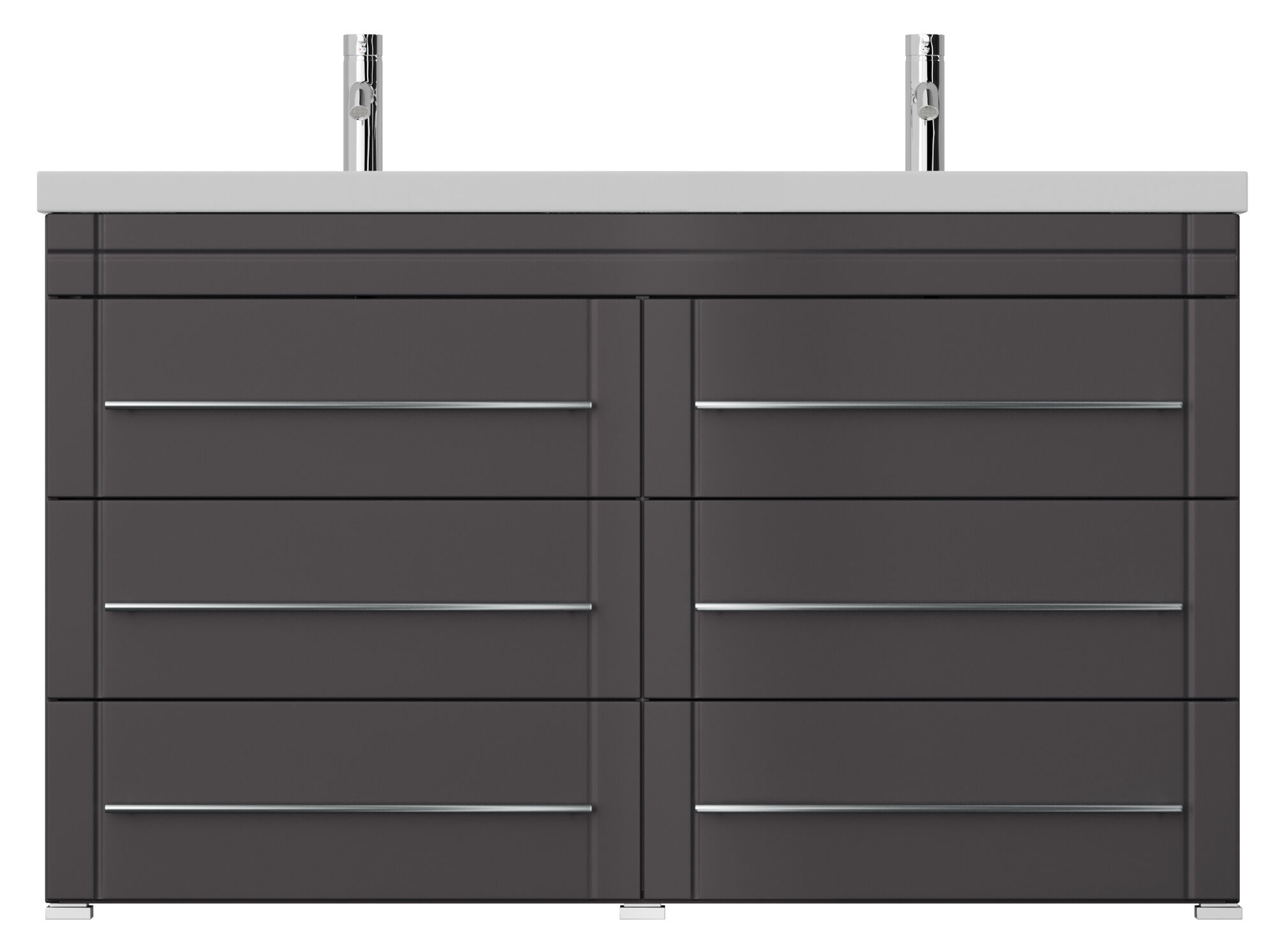 Stand Badmöbel Gallo Modern SoftClose anthrazit