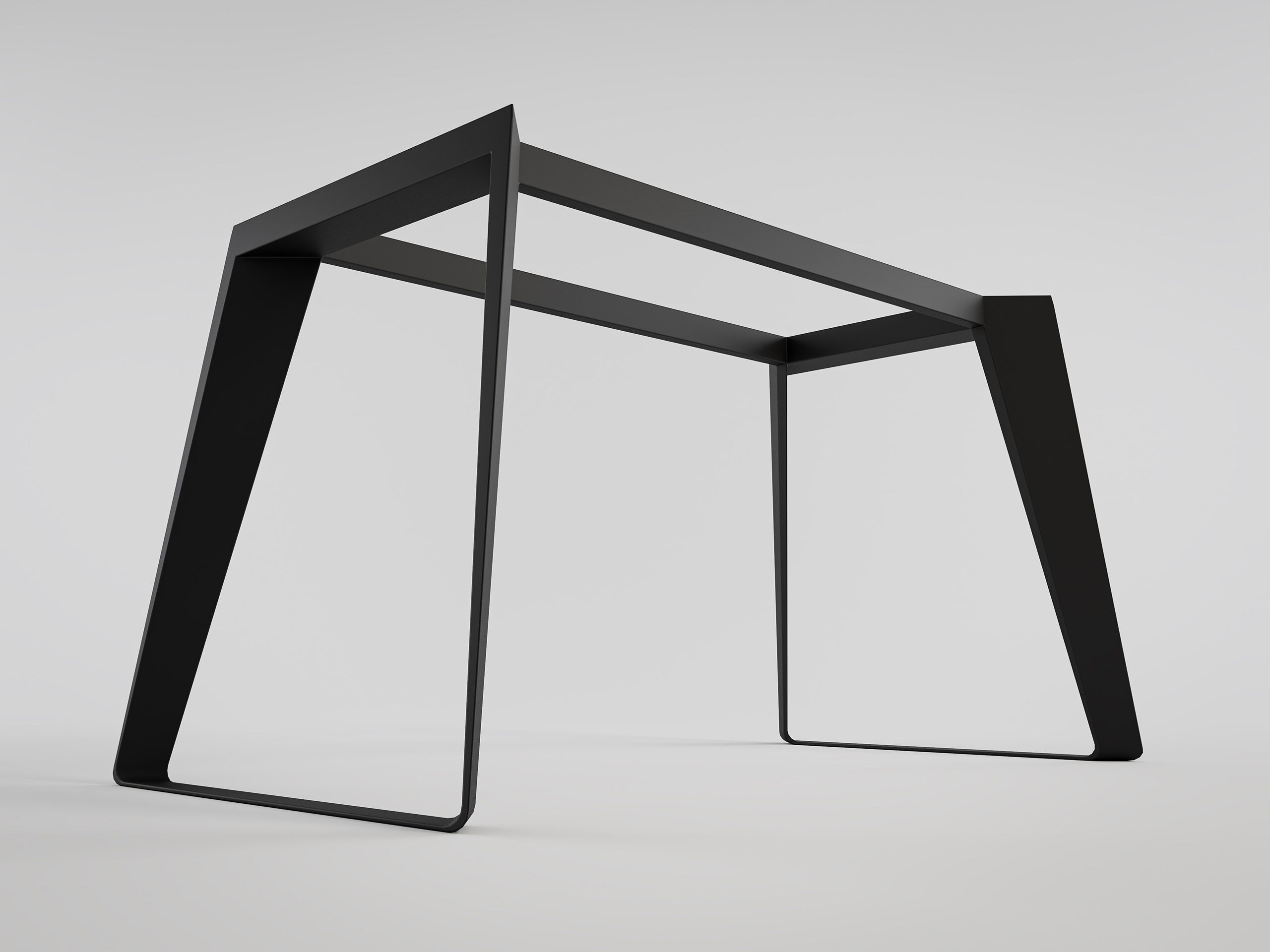 Designer Tischgestell Florint DIY Esszimmer Tischgestell aus Metall schwarz