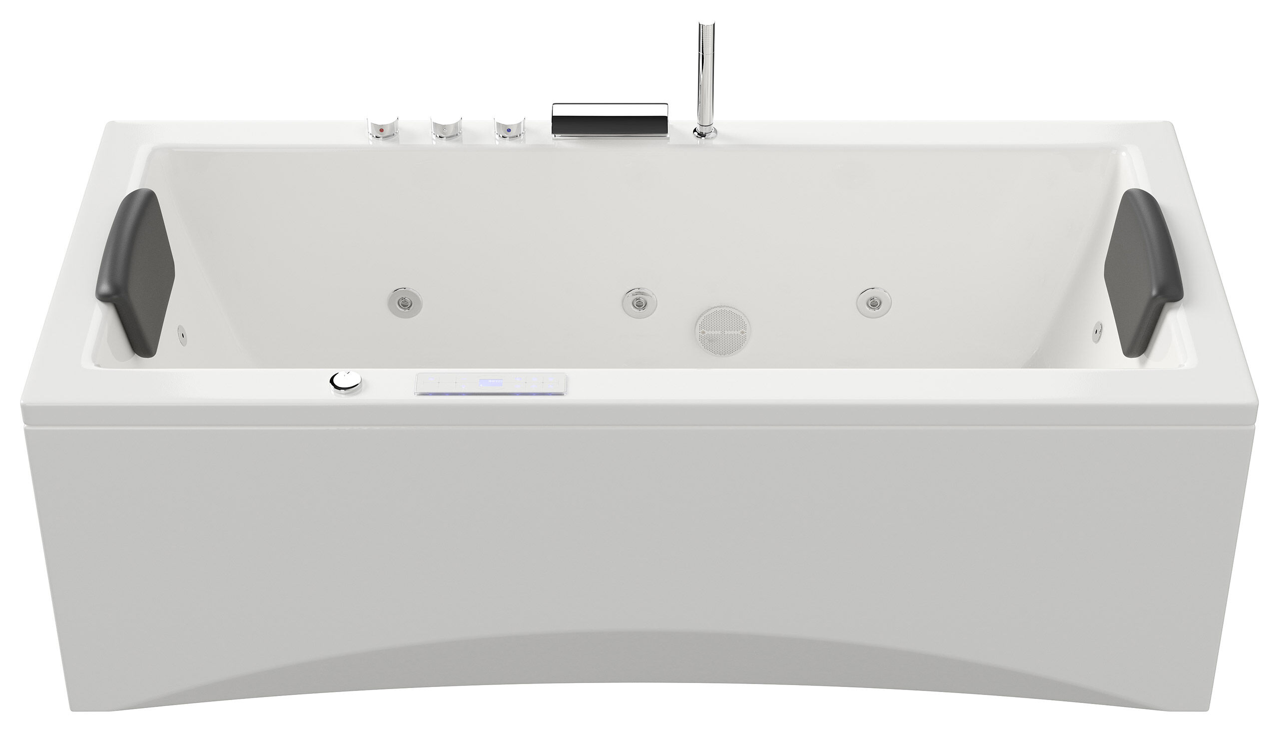 Rechteck Whirlpool Unity 170x75 Made in Germany 22 Massagedüsen ohne Armatur