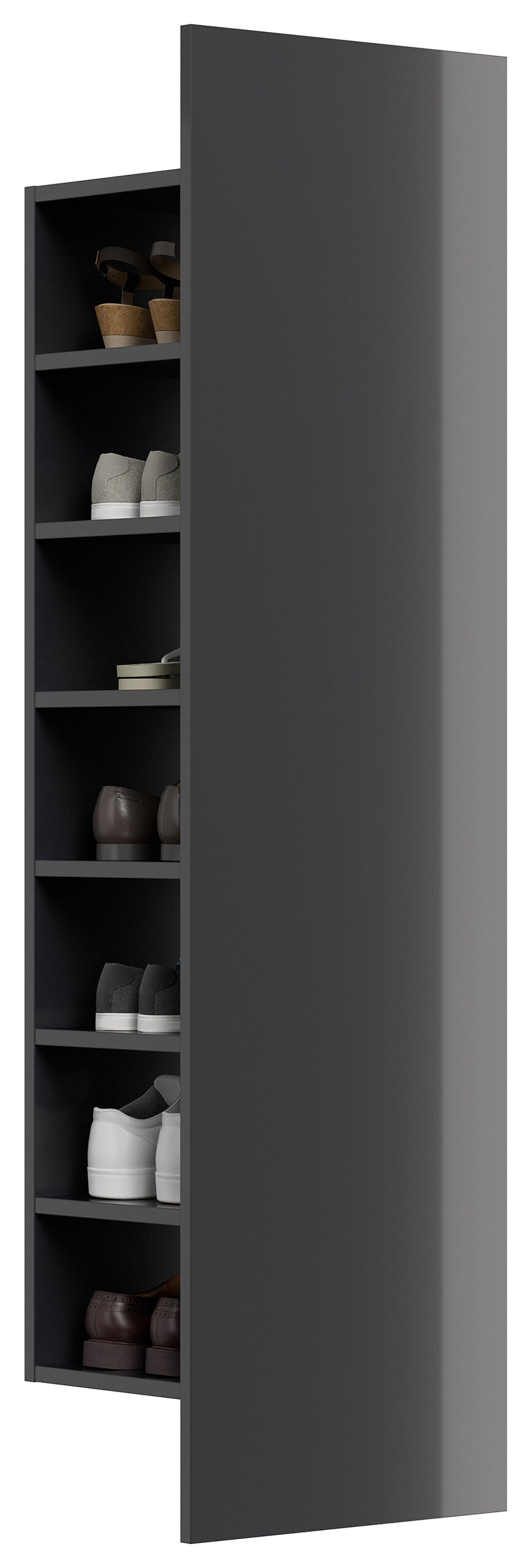 Schuhregal Vestis 7 Paar Asche
