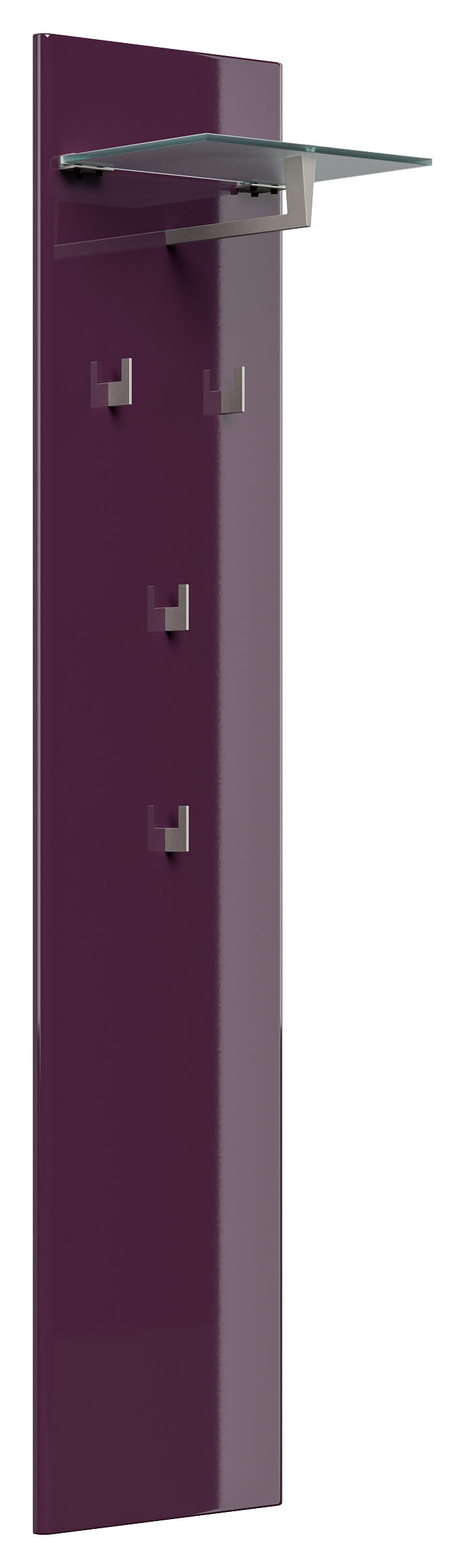Garderobe Emotion 4 Haken & Hutablage 35x160 cm Eiche