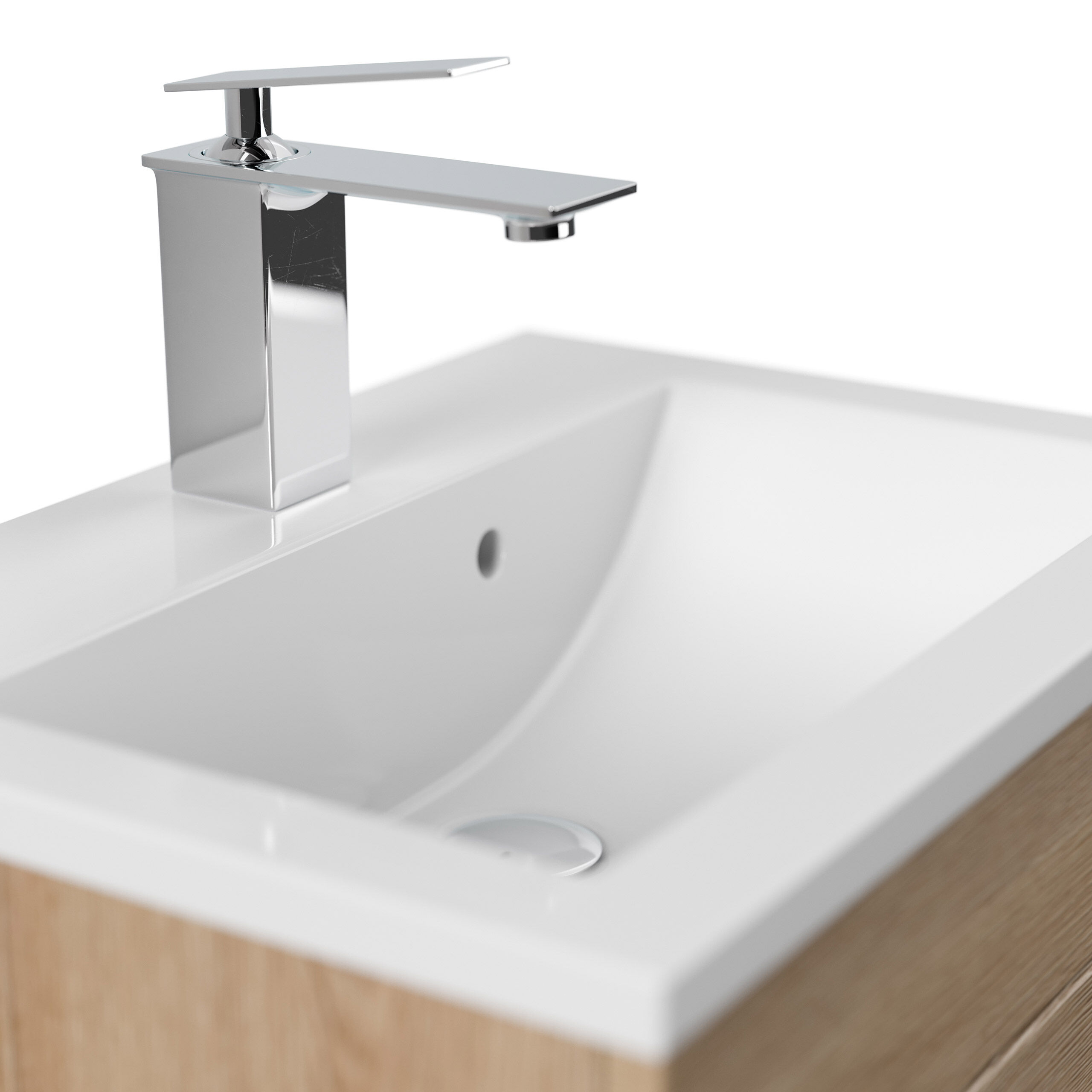 Badmöbel Mars 500 SlimLine SoftClose eiche hell