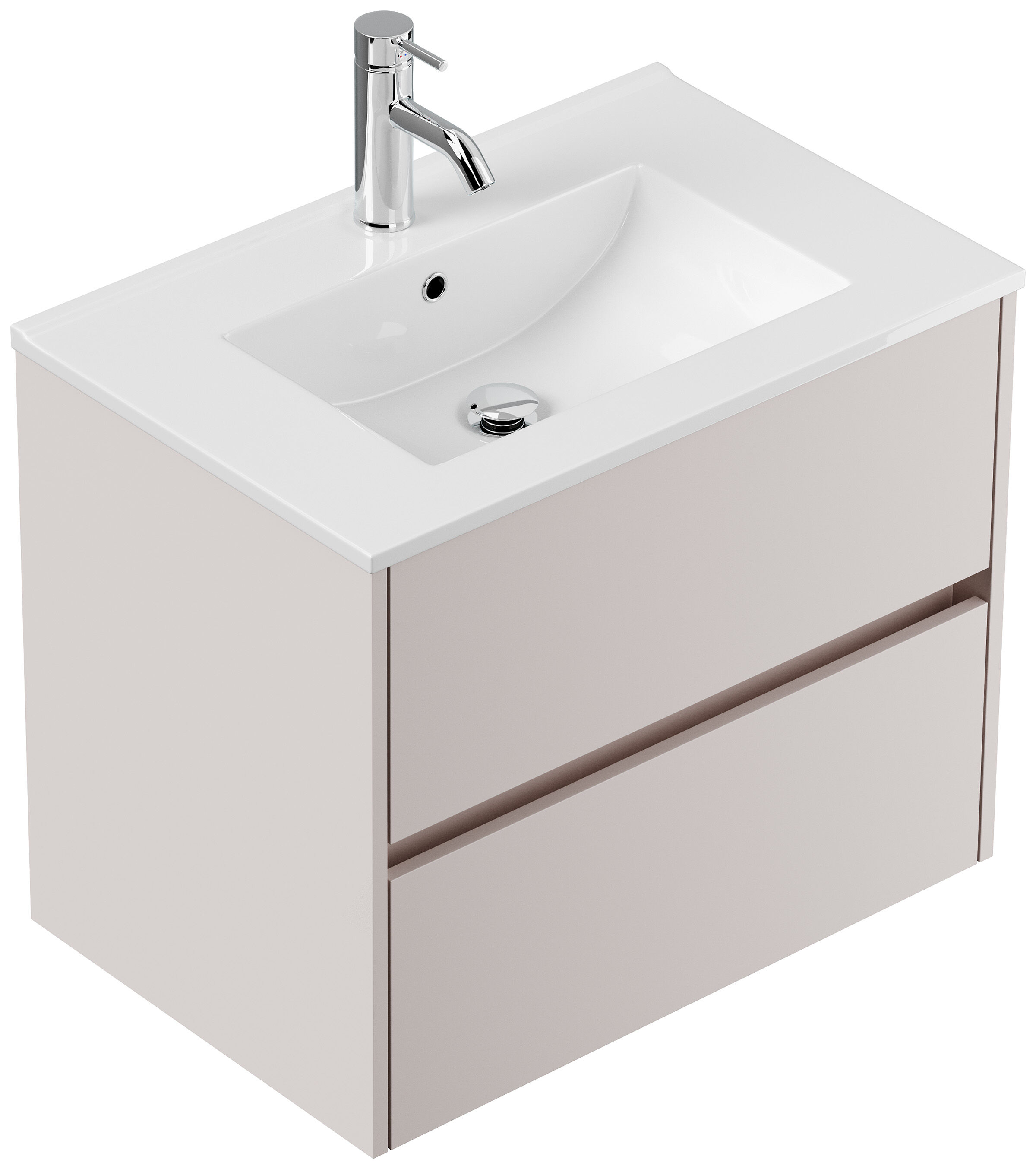 Badmöbel Taifun & Waschtisch 70 cm 2 Greifraum SoftClose Auszüge Kaschmir