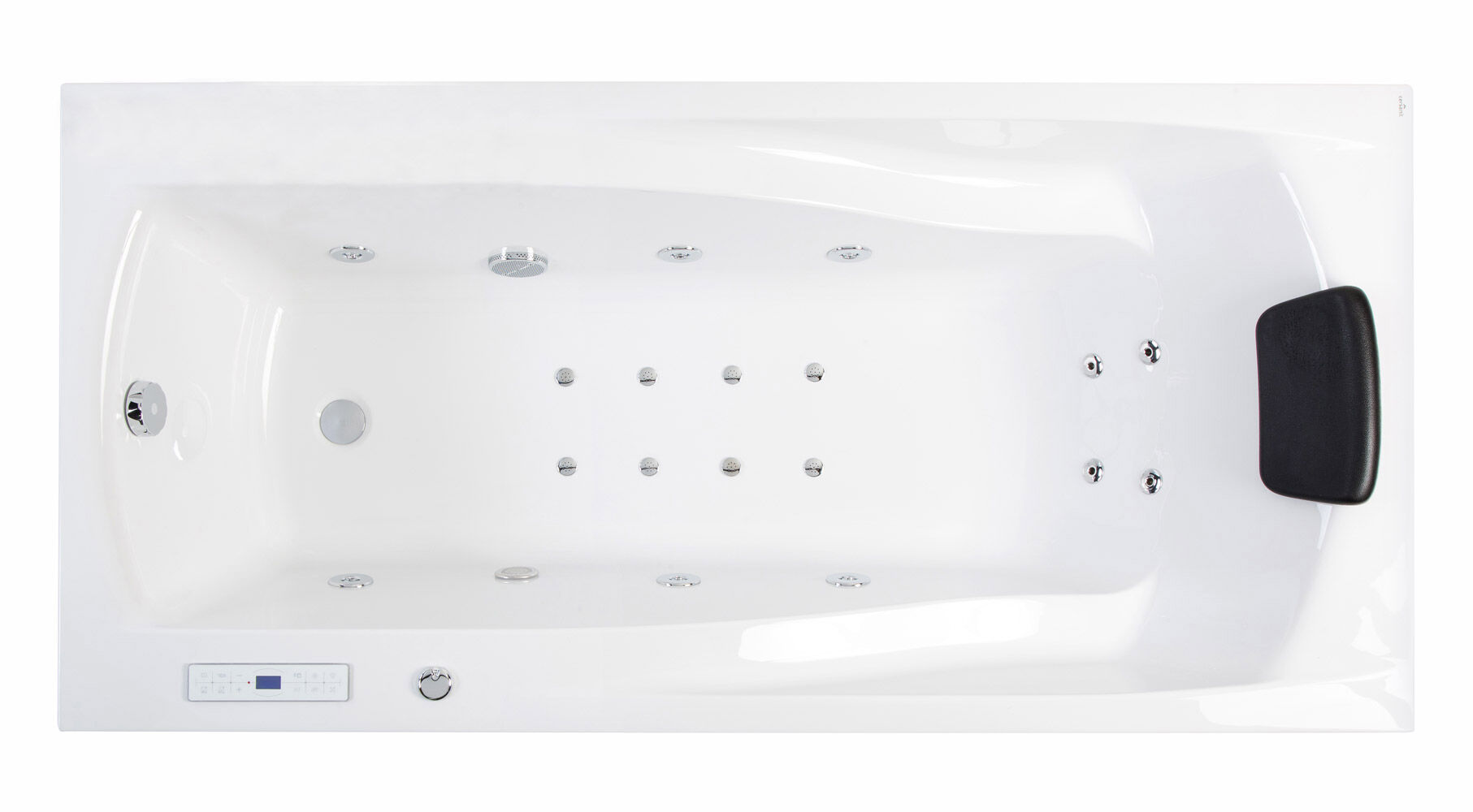 Rechteck Whirlpool Centauri 180x85 rechts Made in Germany 18 Düsen ohne Armatur