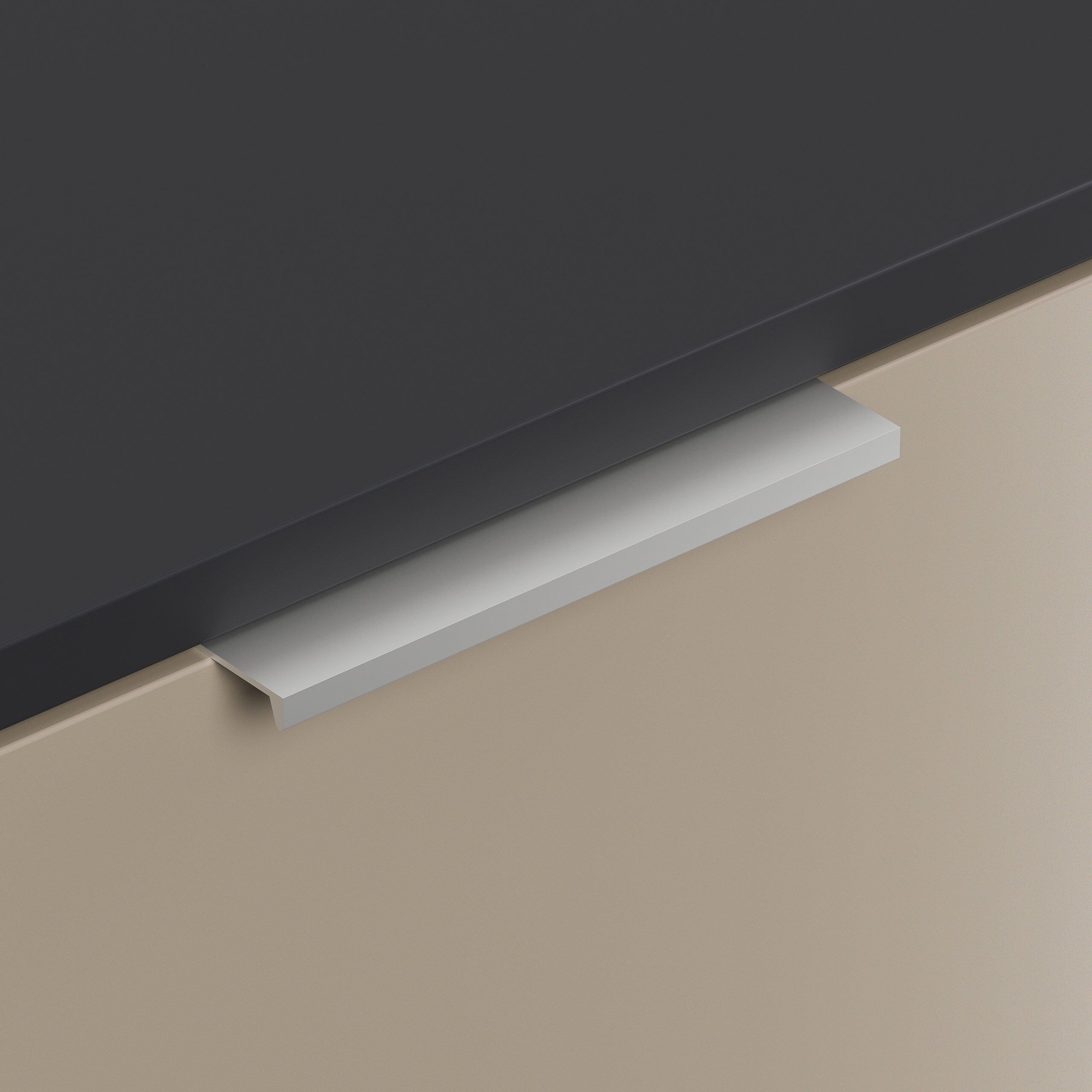 Design Nachttisch Kommode Artem 60cm, 2 Softeinzüge lackiert Kubanit