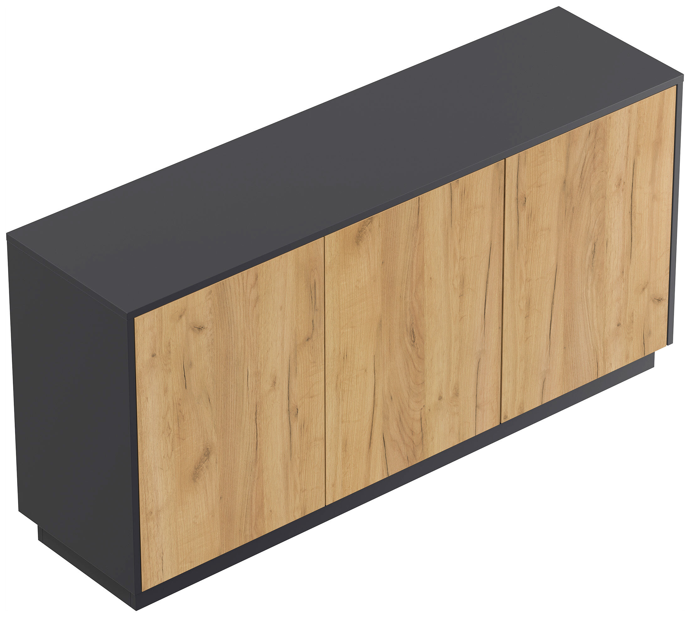 Design Sideboard Kommode Genesis B stehend 150cm 3 Türen Grafit