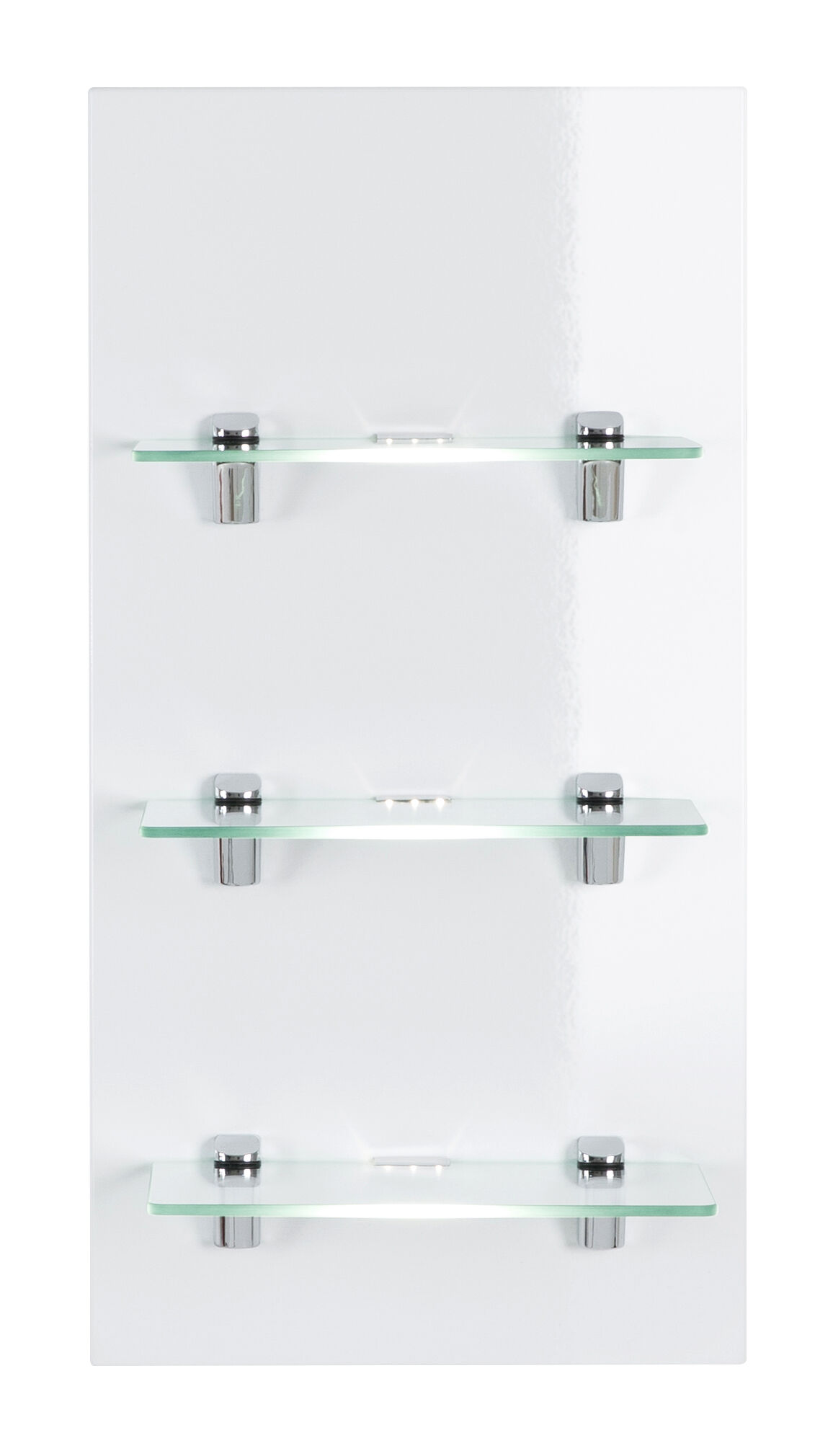 LED-Panel SANTINI beton mit 3 Glasablagen und Beleuchtung
