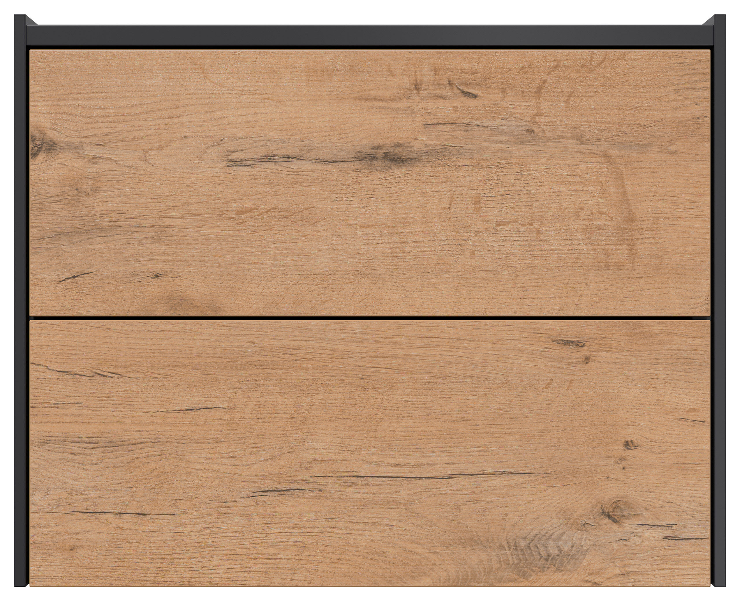 Design Nachttisch Kommode Somnia L 60cm, 2 Pushauszüge lackiert Weiß Hgl