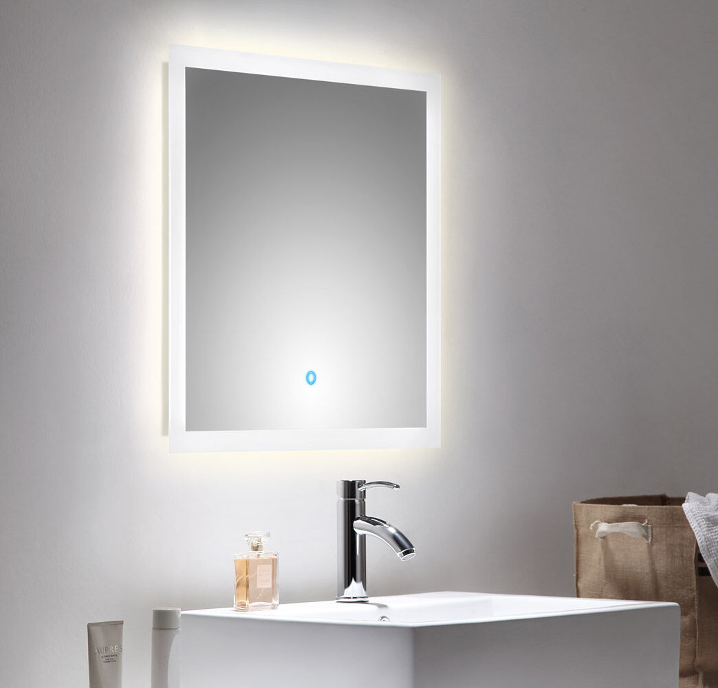 Badmöbel-Set Firenze 60 (4-tlg./B) inkl. LED Spiegel SoftClose anthrazit