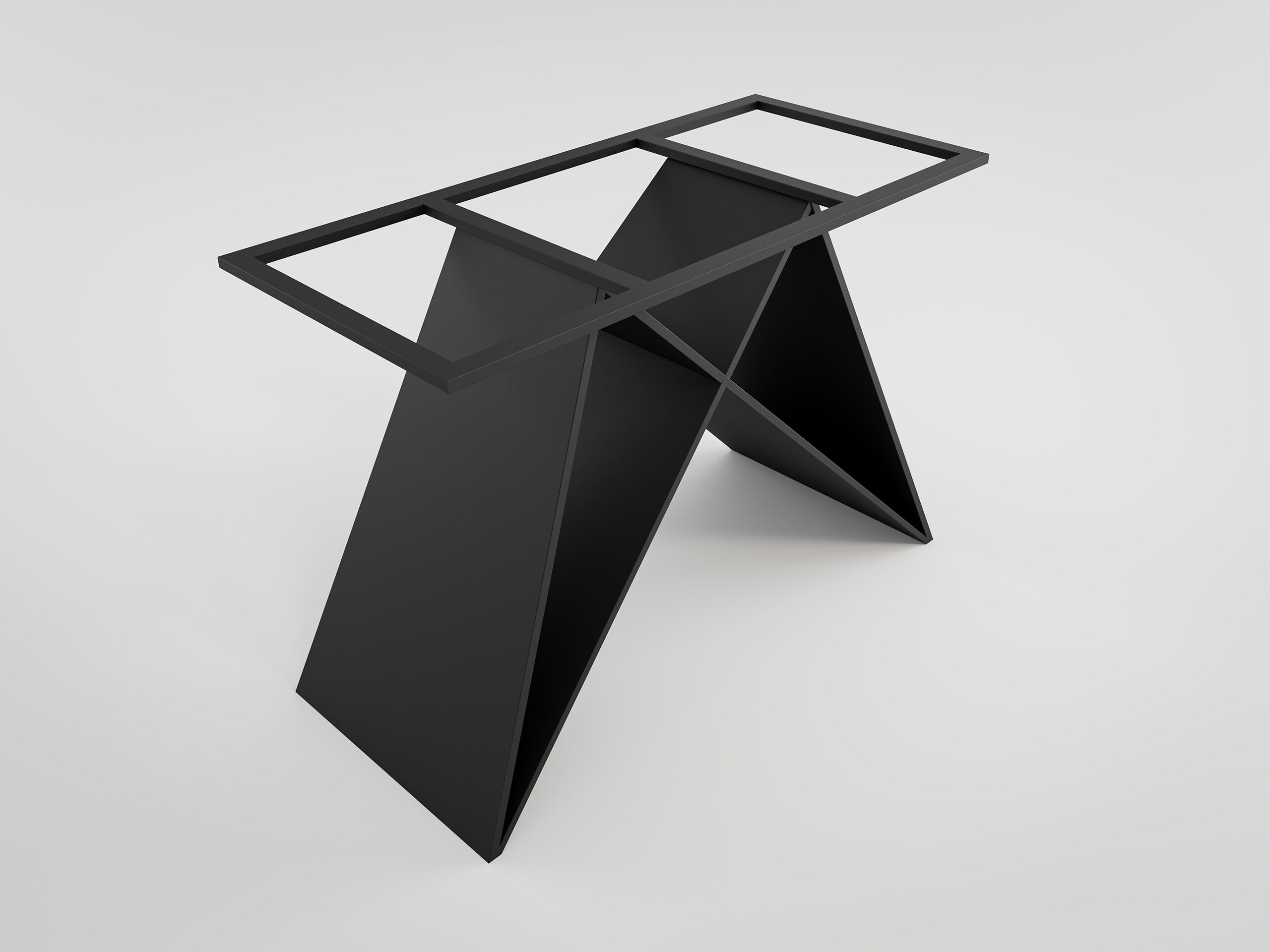 Designer Tischgestell Comodi DIY Esszimmer Tischgestell aus Metall schwarz