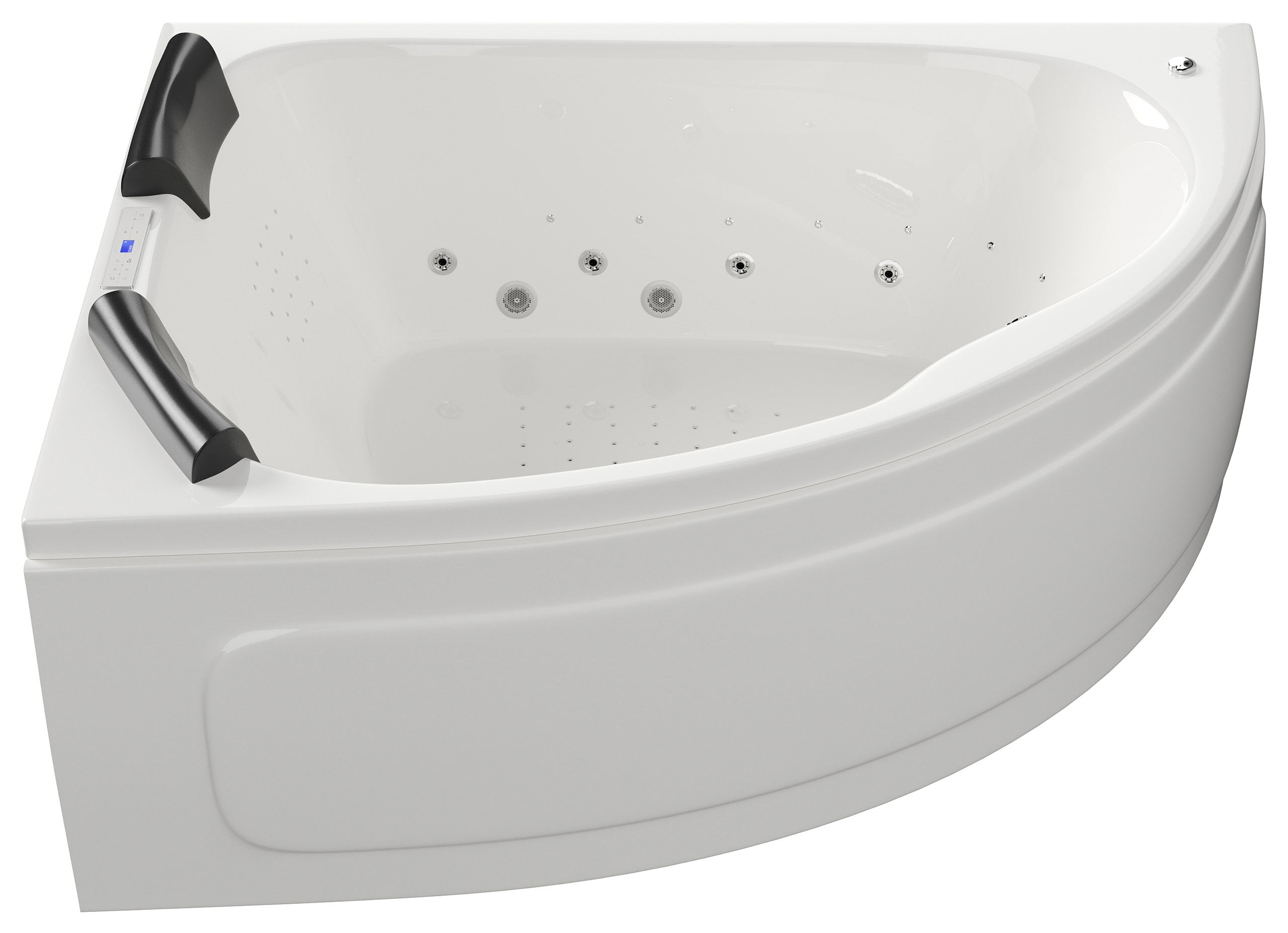 Whirlpool Royal XL Ultra 180cm links Made in Germany 89 Düsen & LED ohne Armatur