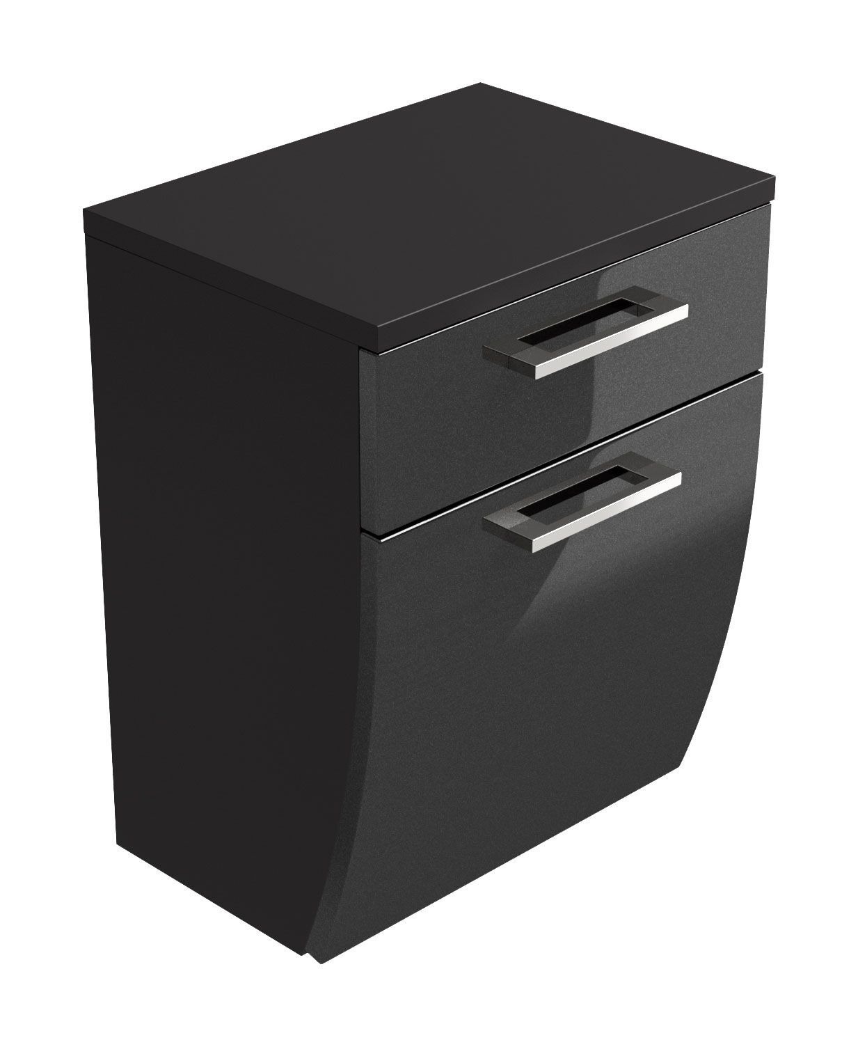 Unterschrank Rima 40 cm rund Anthrazit