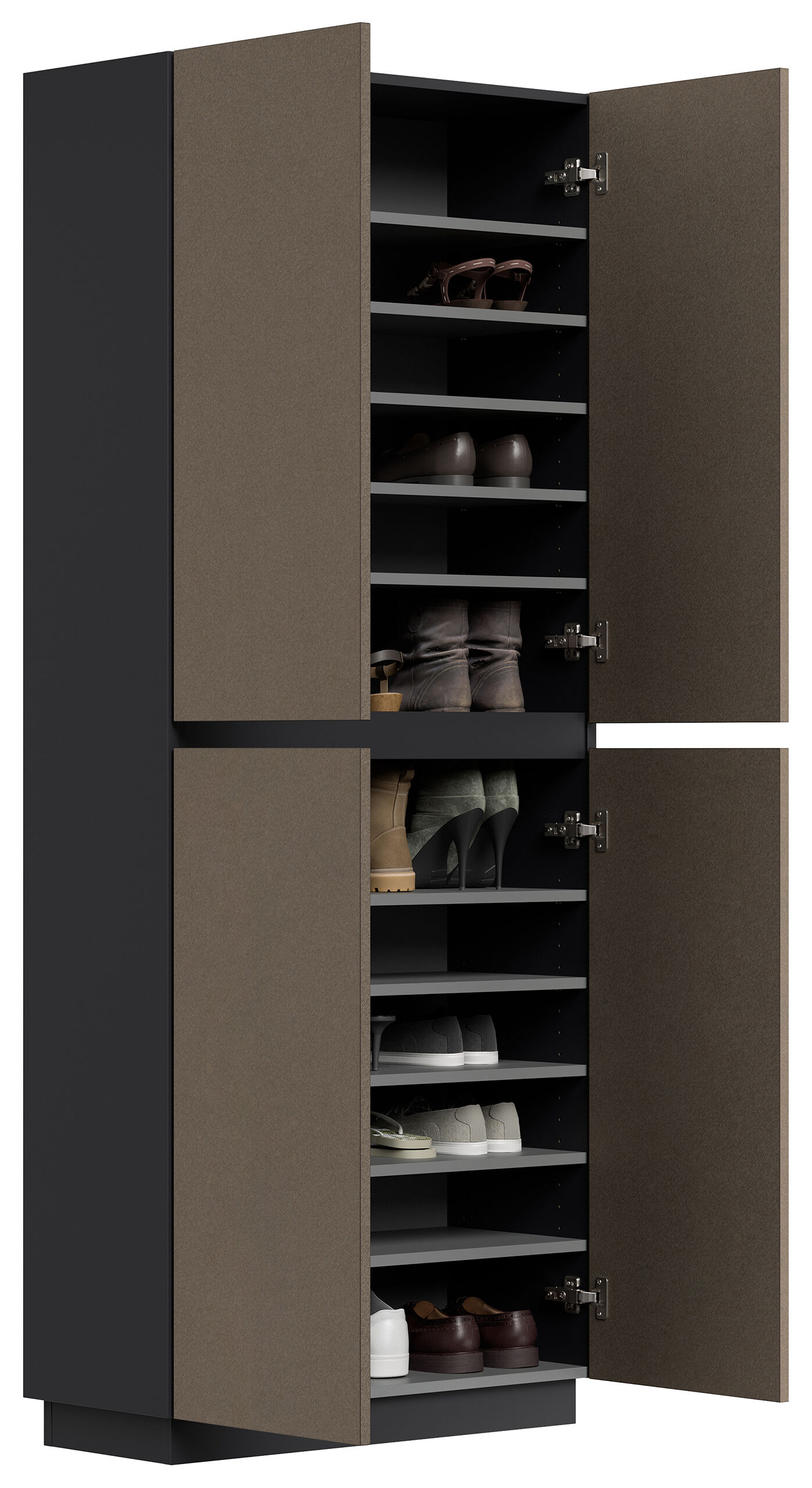 Schuhschrank Pes 4 Türen 36 Paar Sand