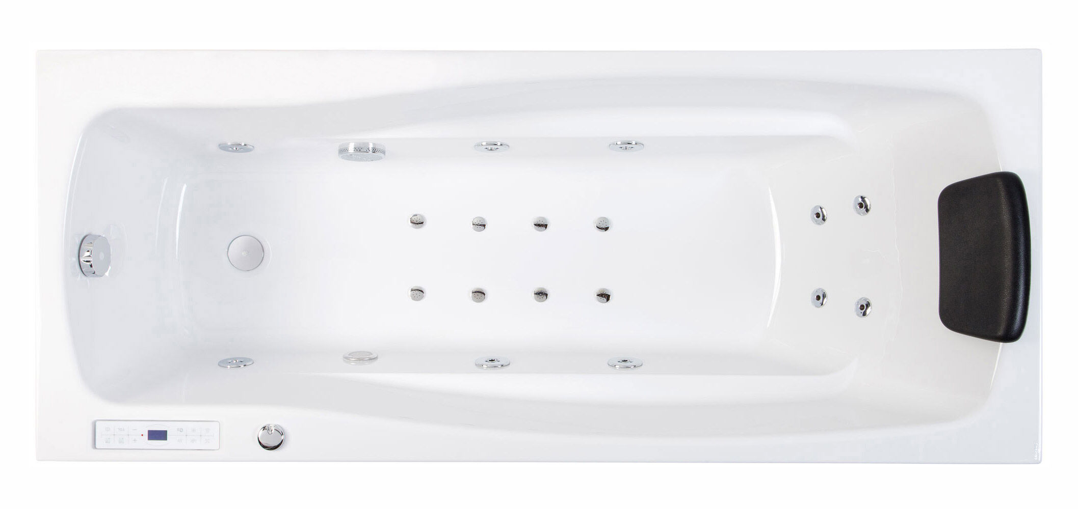 Rechteck Whirlpool Ocean 160x70 rechts Made in Germany 18 Düsen mit Armatur