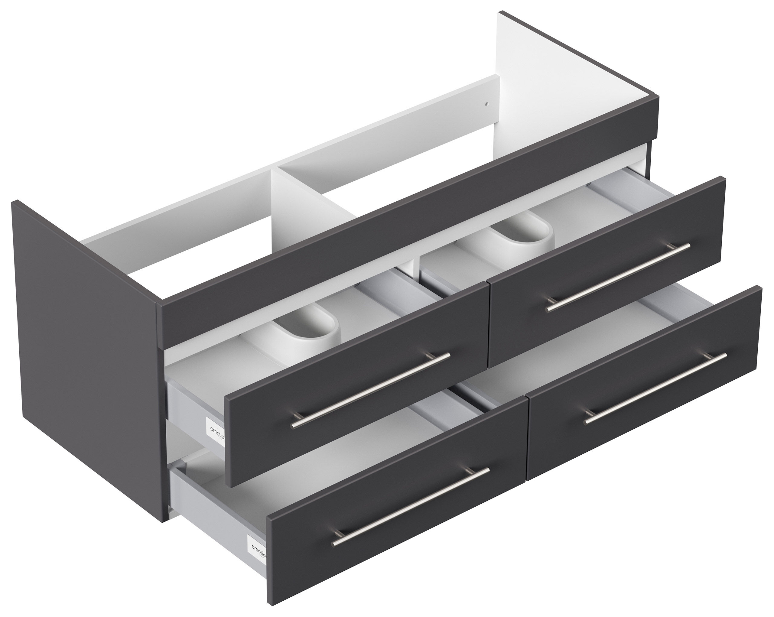 Unterschrank für Villeroy und Boch Venticello 130 cm Doppel B SoftClose beton