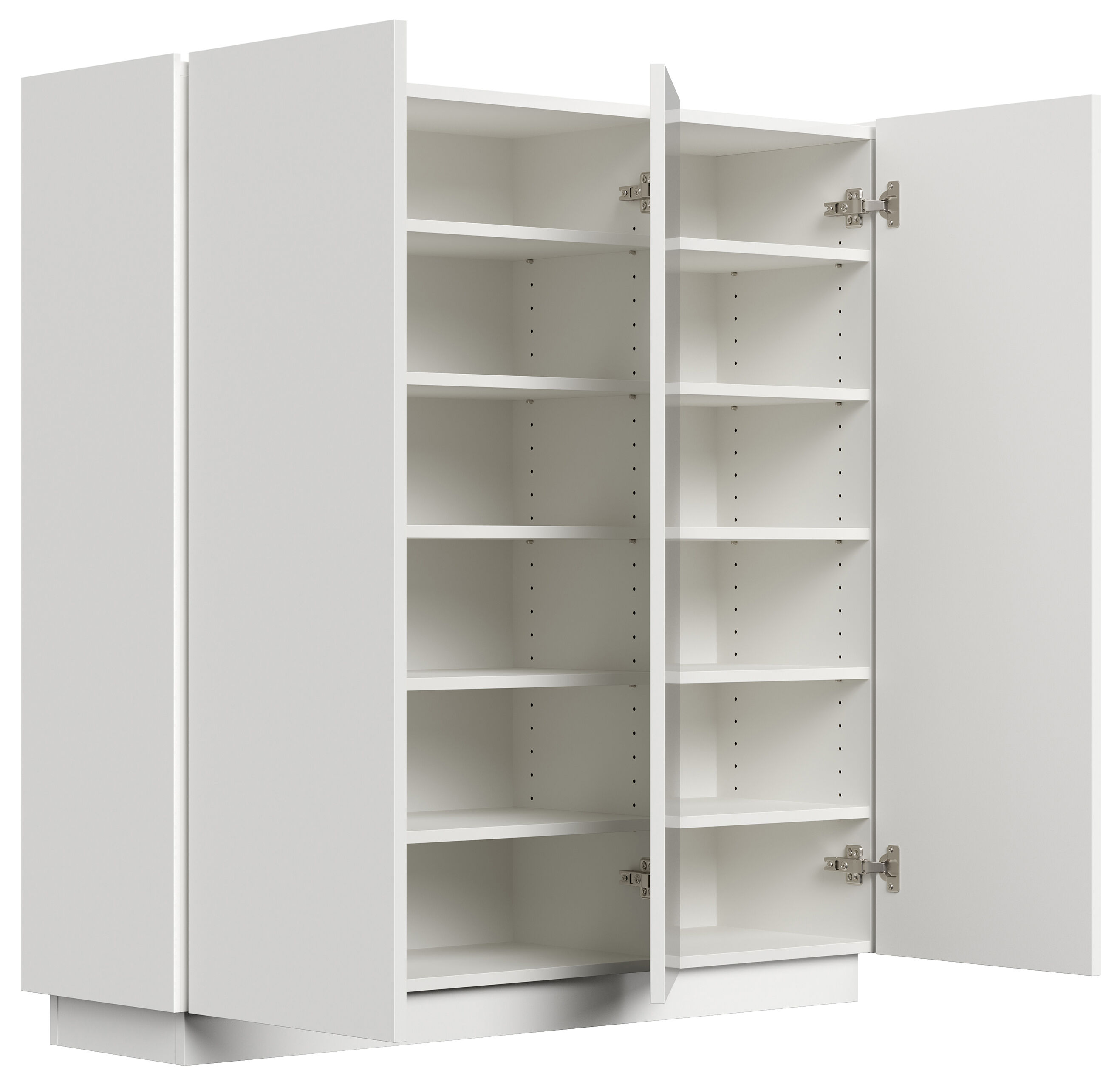 Sideboard Schuhschrank Alius-L 3 Türen Grafit hochglanz